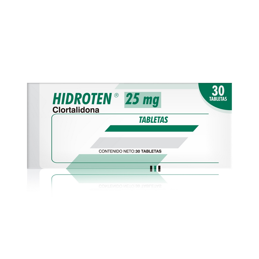 HIDROTEN 12.5 mg – 30 tabletas (clortalidona)