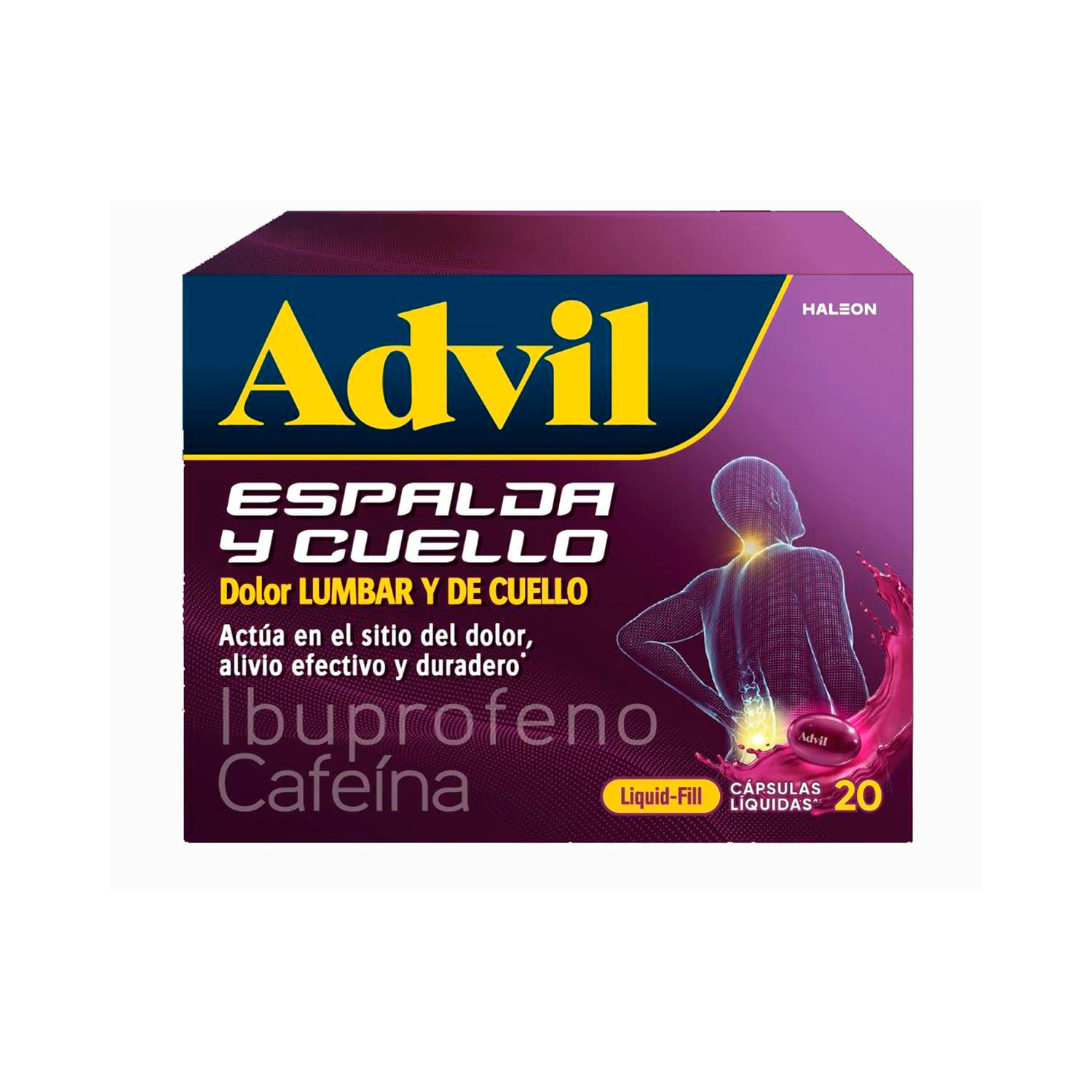 Advil Líquido Fill Espalda y Cuello – 20 cápsulas