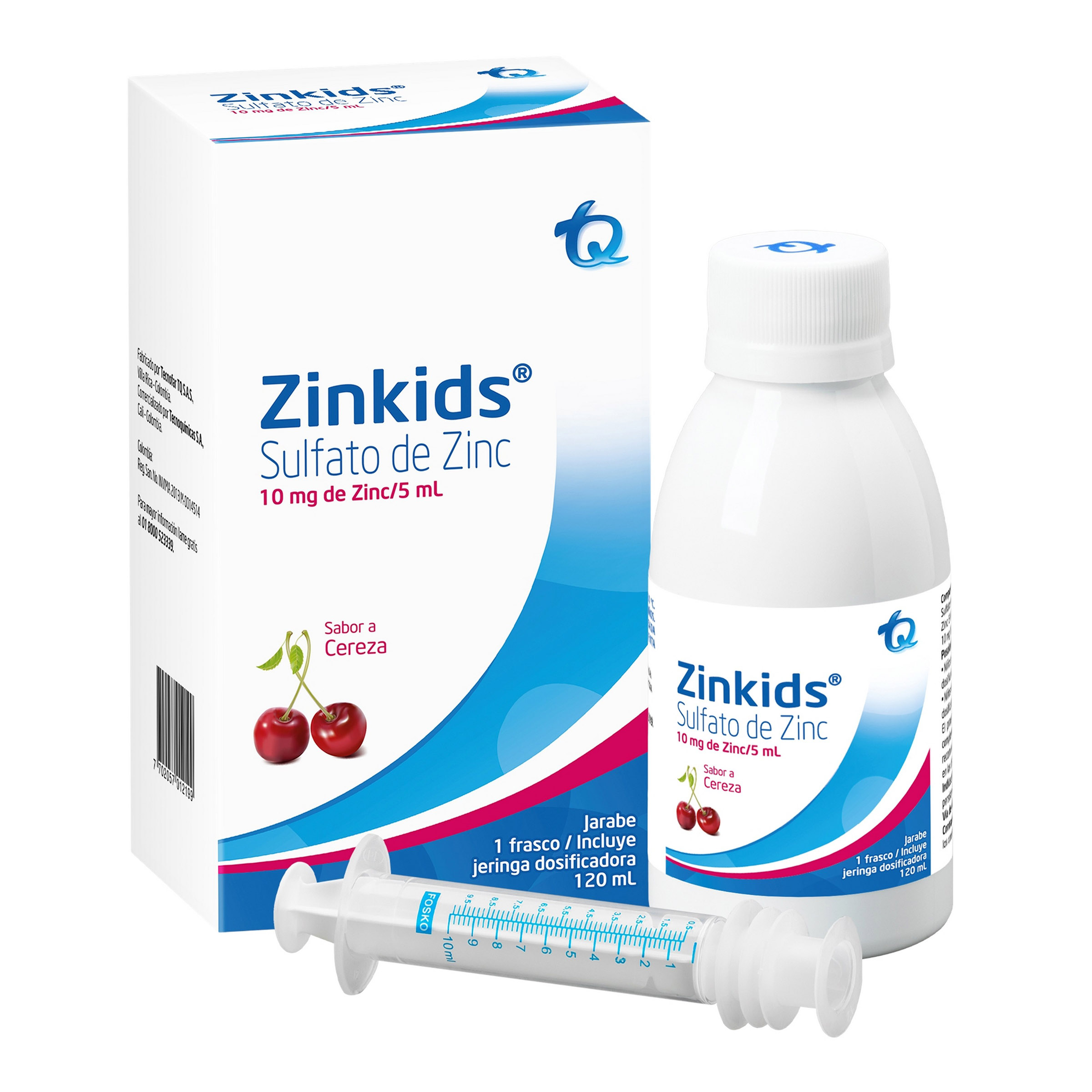 Zinkids Jarabe 120 ml – Zinc Sulfato