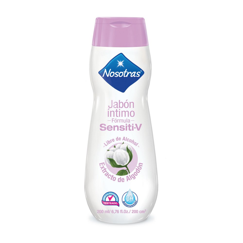 Jabón íntimo Nosotras Sensiti-V 200 ml