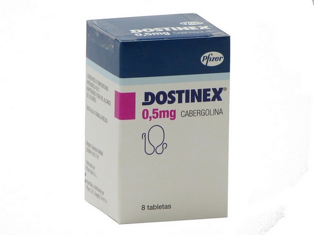 Dostinex 0.5 mg – Cabergolina, 8 tabletas