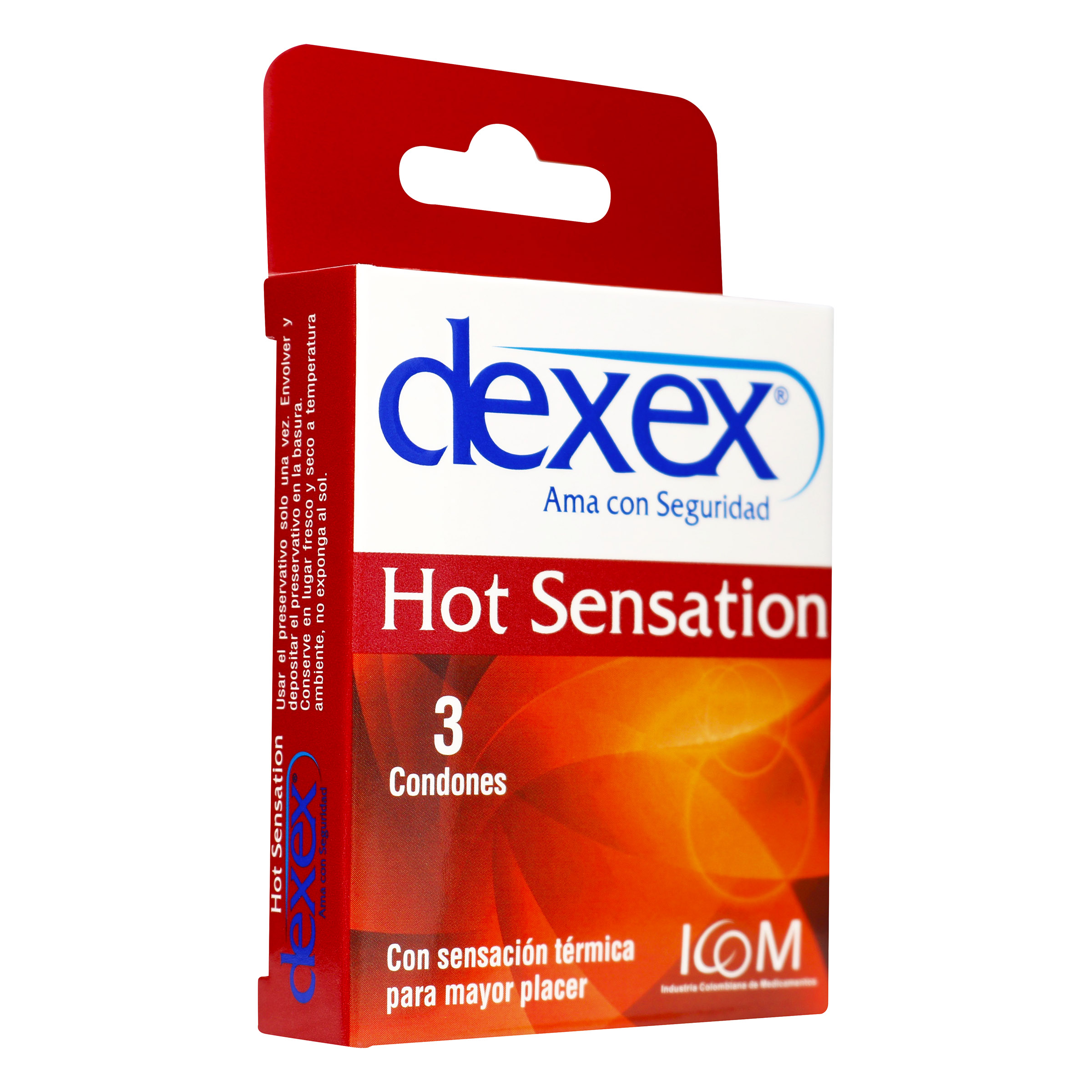 DEXEX Hot Sensation ICOM – Preservativos (3 uds)
