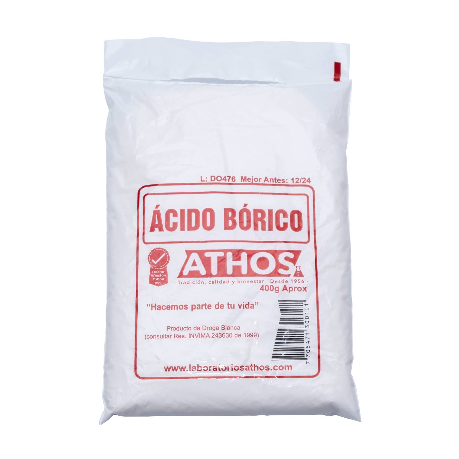 Ácido bórico 400 g – Athos