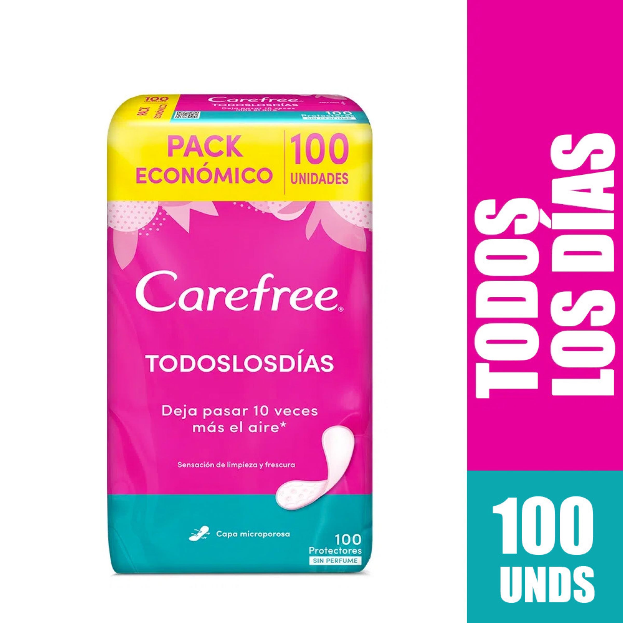 Protectores diarios Carefree 100 unidades