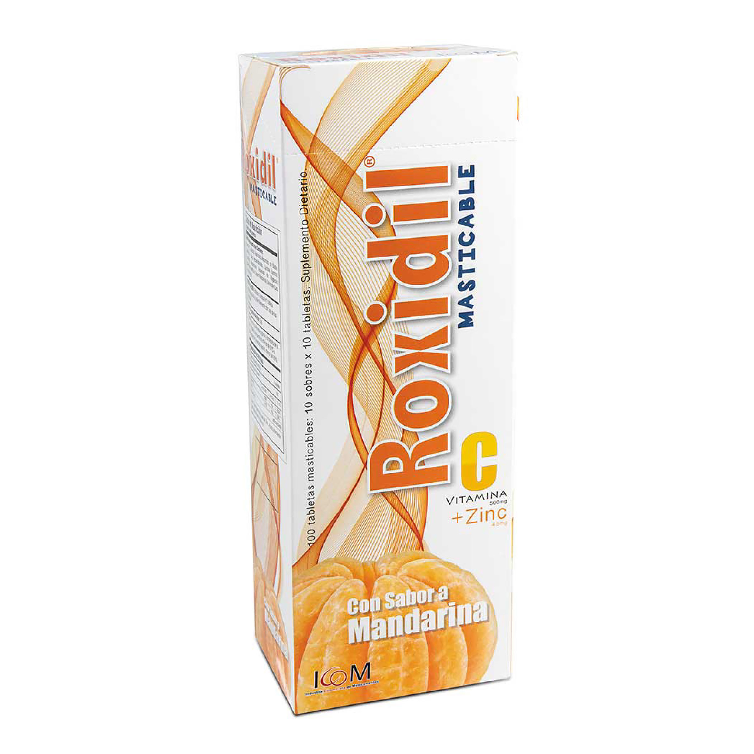 Roxidil Vit C + Zinc – 100 tabletas masticables | ICOM