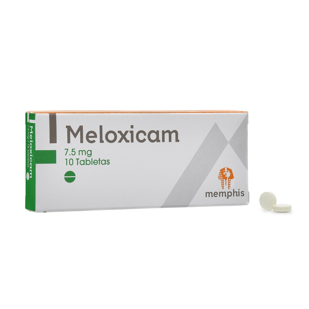 Meloxicam 7.5 mg 10 tabletas - MEMPHIS PRODUCTS