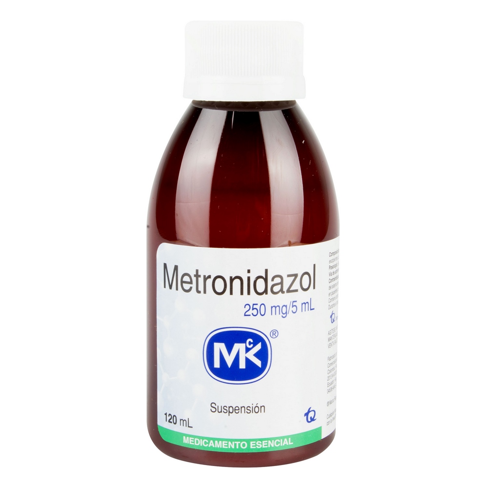 Metronidazol 250 mg suspensión 120 ml – TECNOQUIMICAS