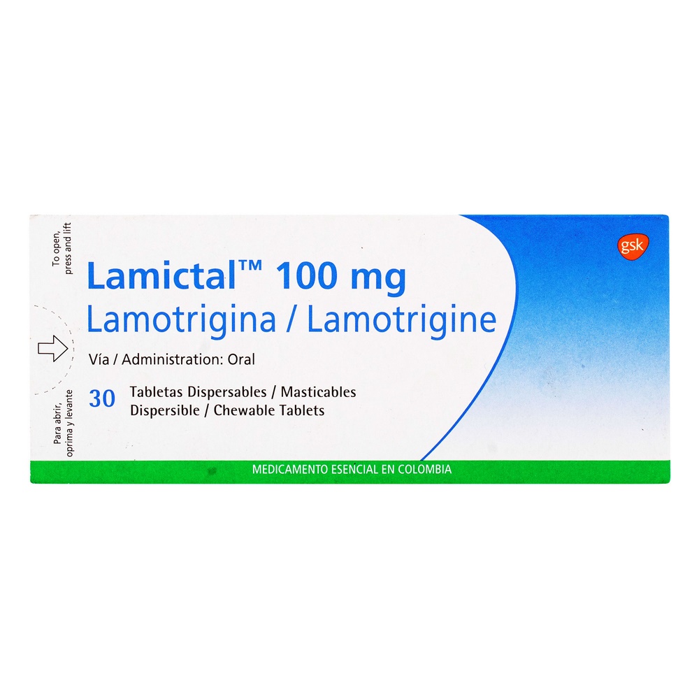 Lamictal Lamotrigina 100 mg – 30 comprimidos