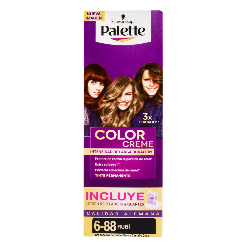Palette ColorCre Tubo 6-88 Rubí – Tinte para cabello
