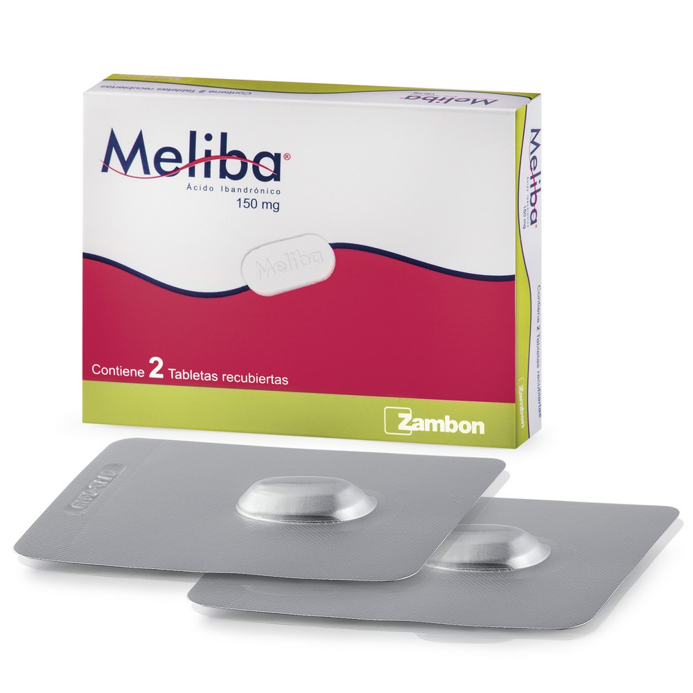 Meliba 150 mg – Ibandronónico, 2 tabletas