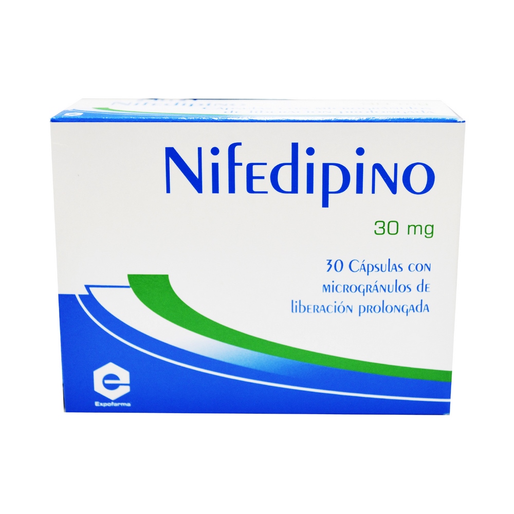 Nifedipino 30 mg - 30 cápsulas (Richmond)