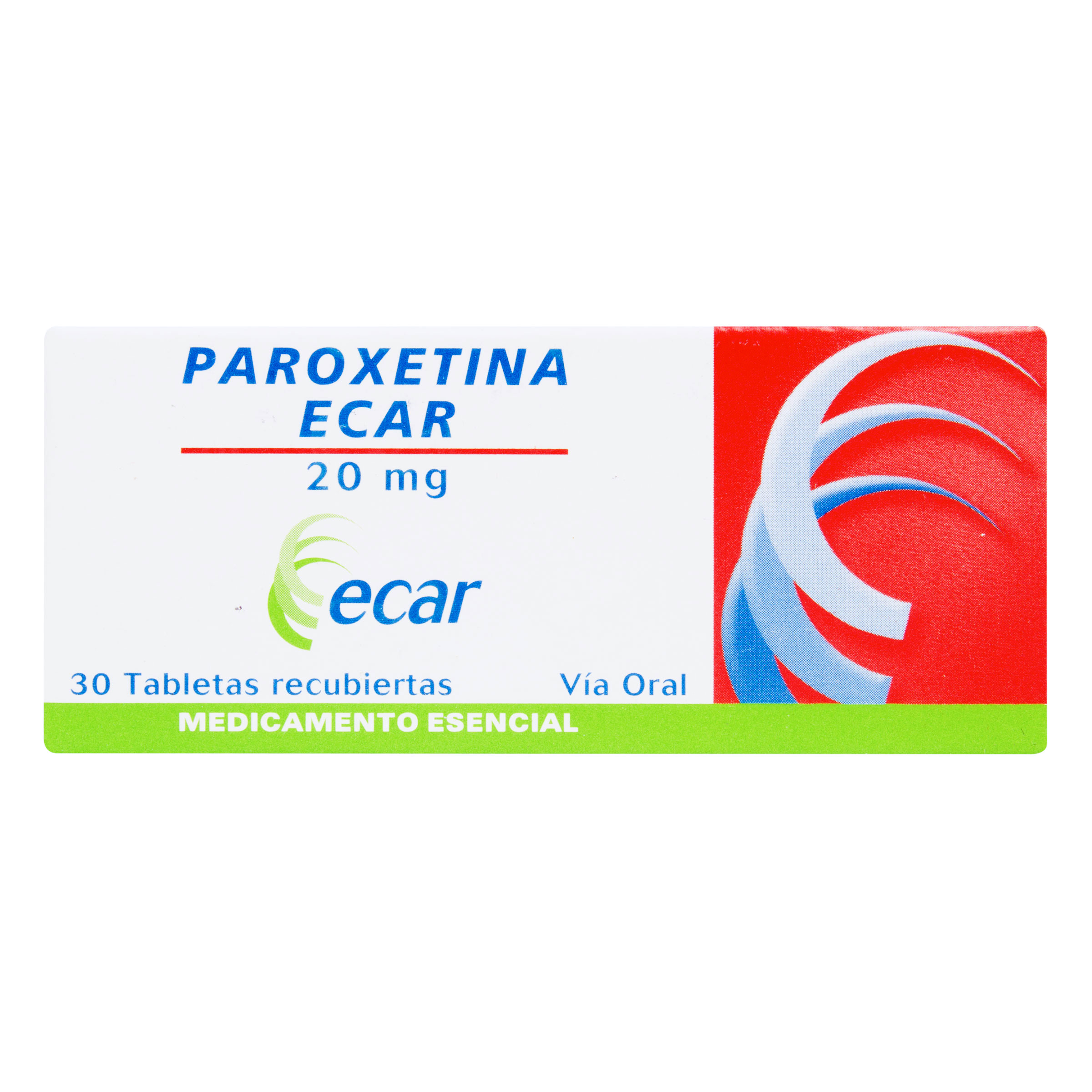 Paroxetina 20 mg, 30 tabletas EC