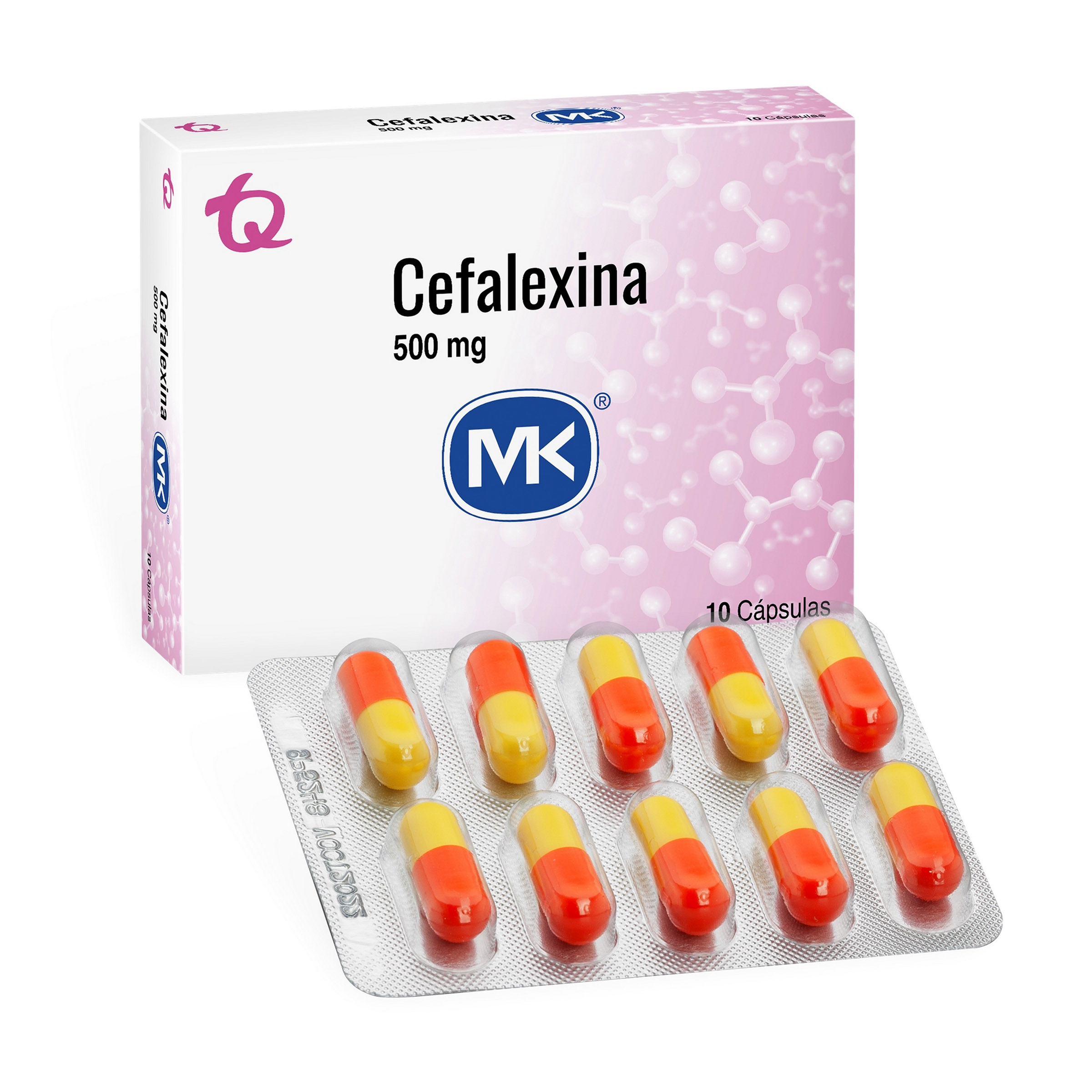 Cefalexina 500 mg 10 cápsulas – MK Cefalexina