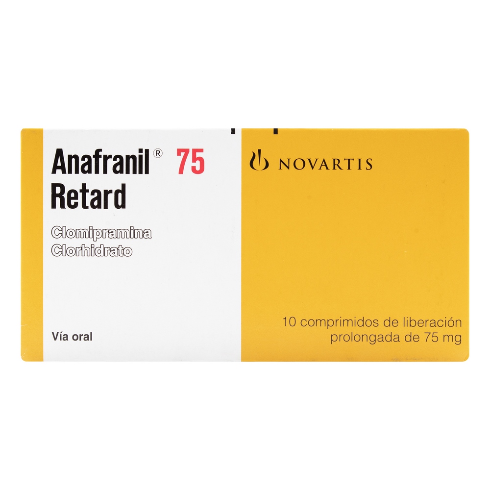 ANAFRANIL 75 mg - 10 grageas retard