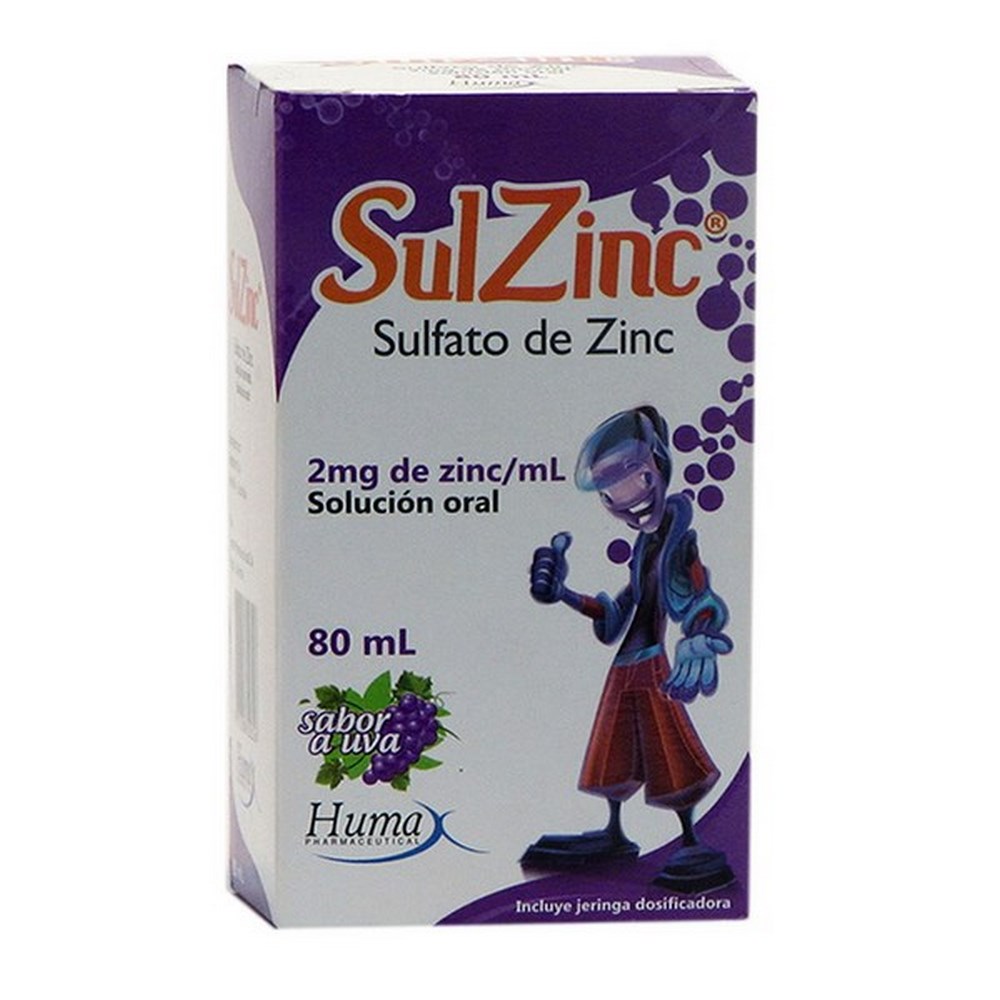 SULZINC 80 ml – Zinc sulfato de zinc