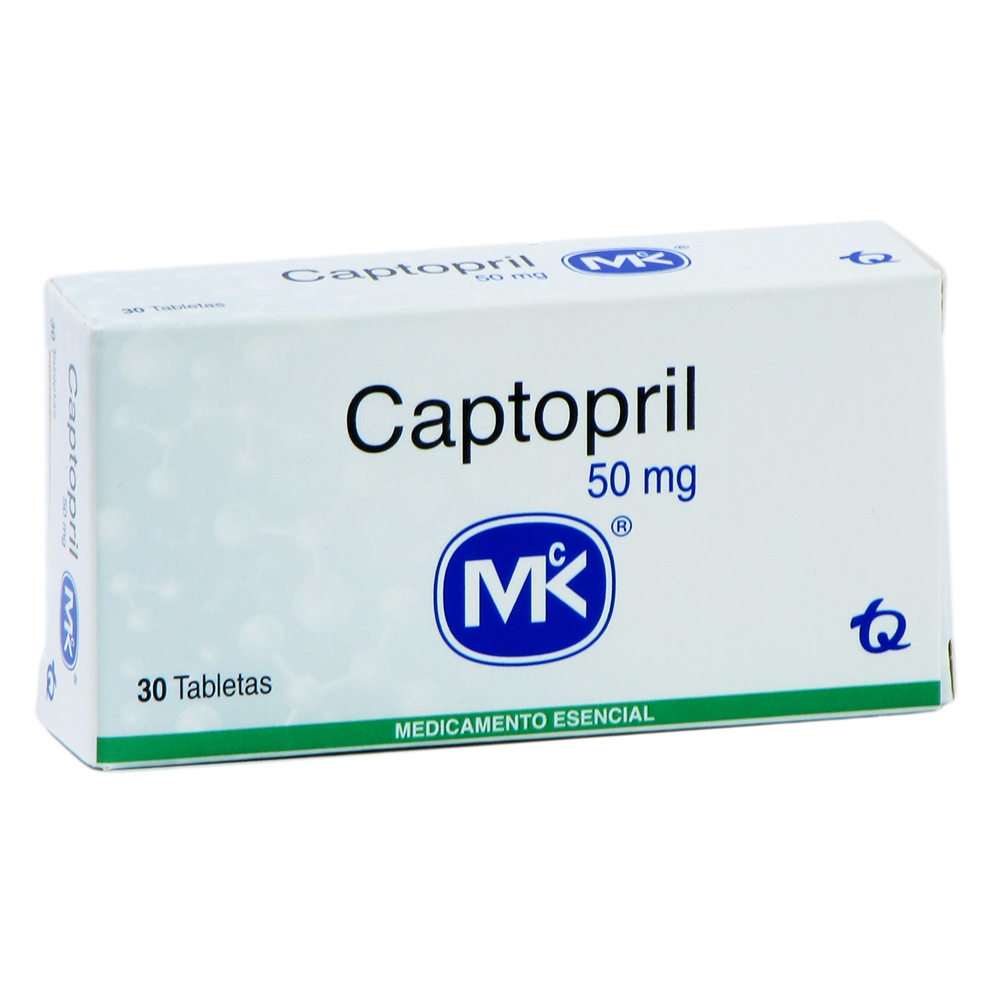 Captopril 50 mg – 30 tabletas | MK CAPTOPRIL