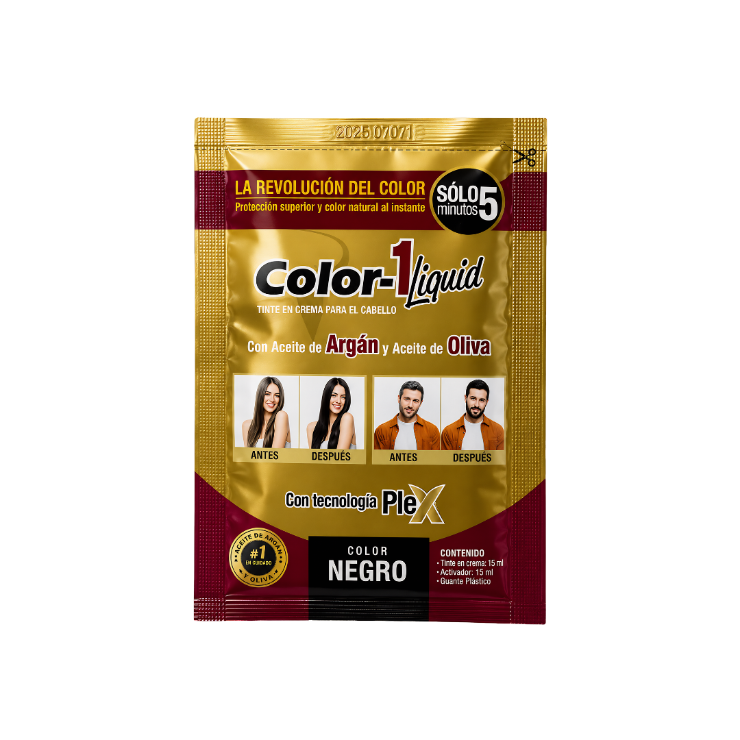 Tinte negro 15 ml + activador COLOR-1 – INTERBEL