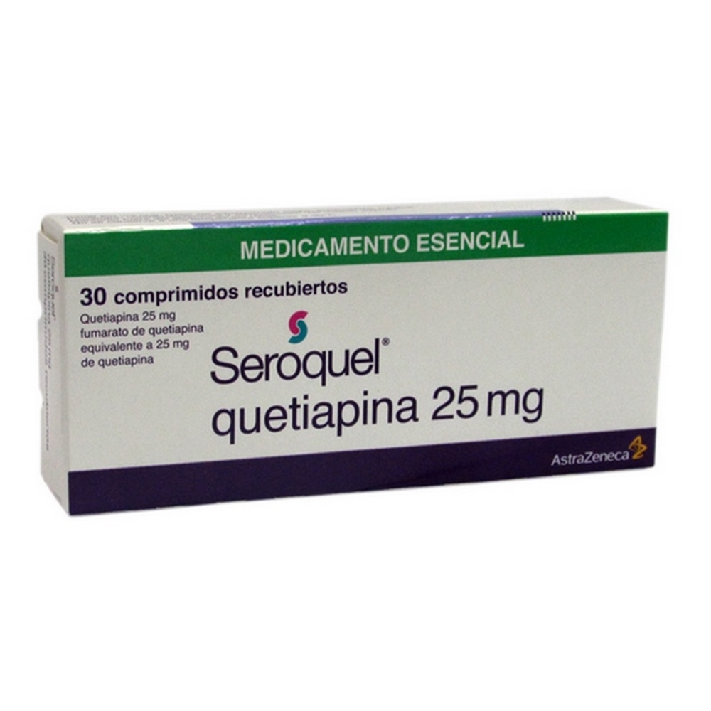Seroquel 25 mg - Quetiapina, 30 tabletas