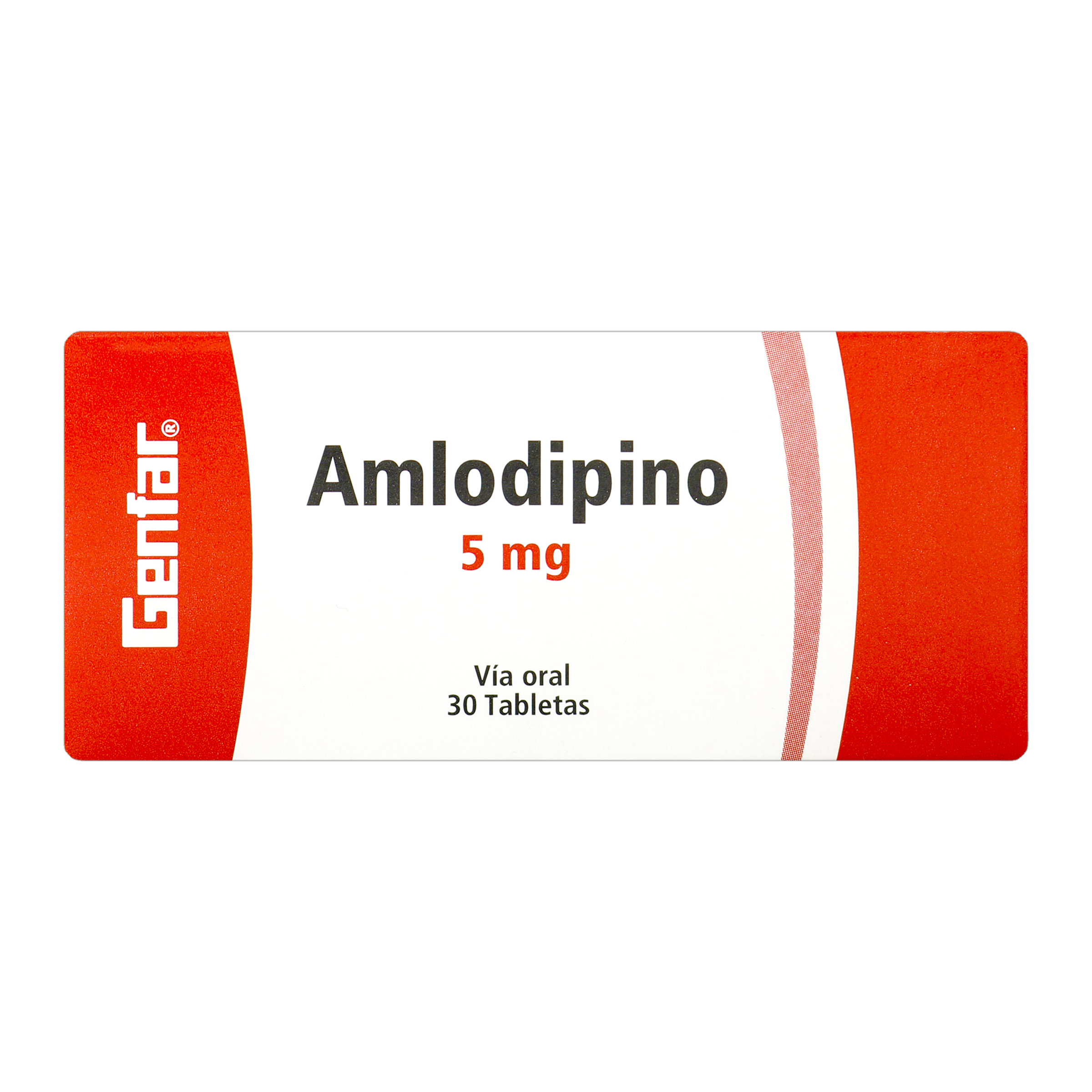 Amlodipino 5 mg - 30 tabletas Genfar