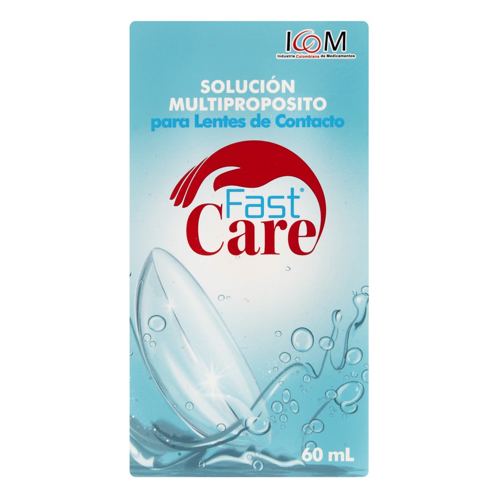 Solución multipropósito Fast Care 60 ml para lentes - ICOM