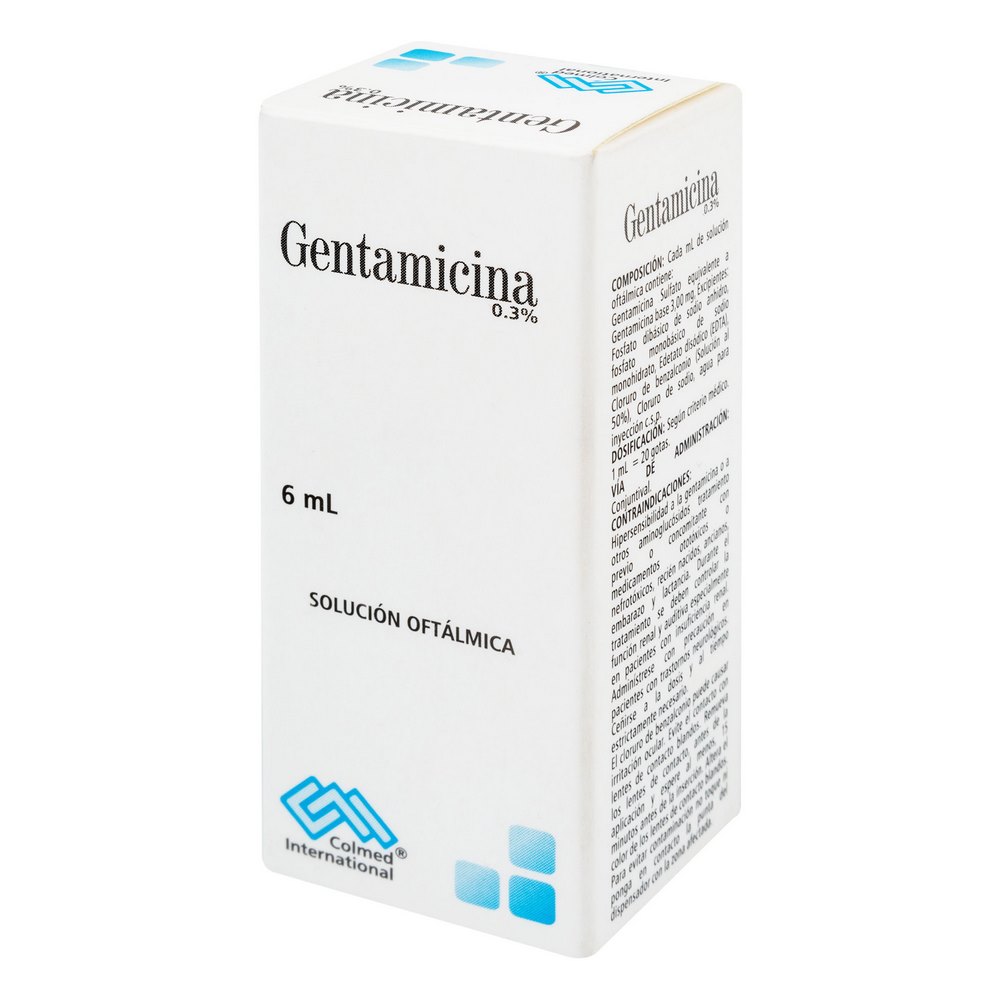 Gentamicina 0.3% oftálmica – 6 ml