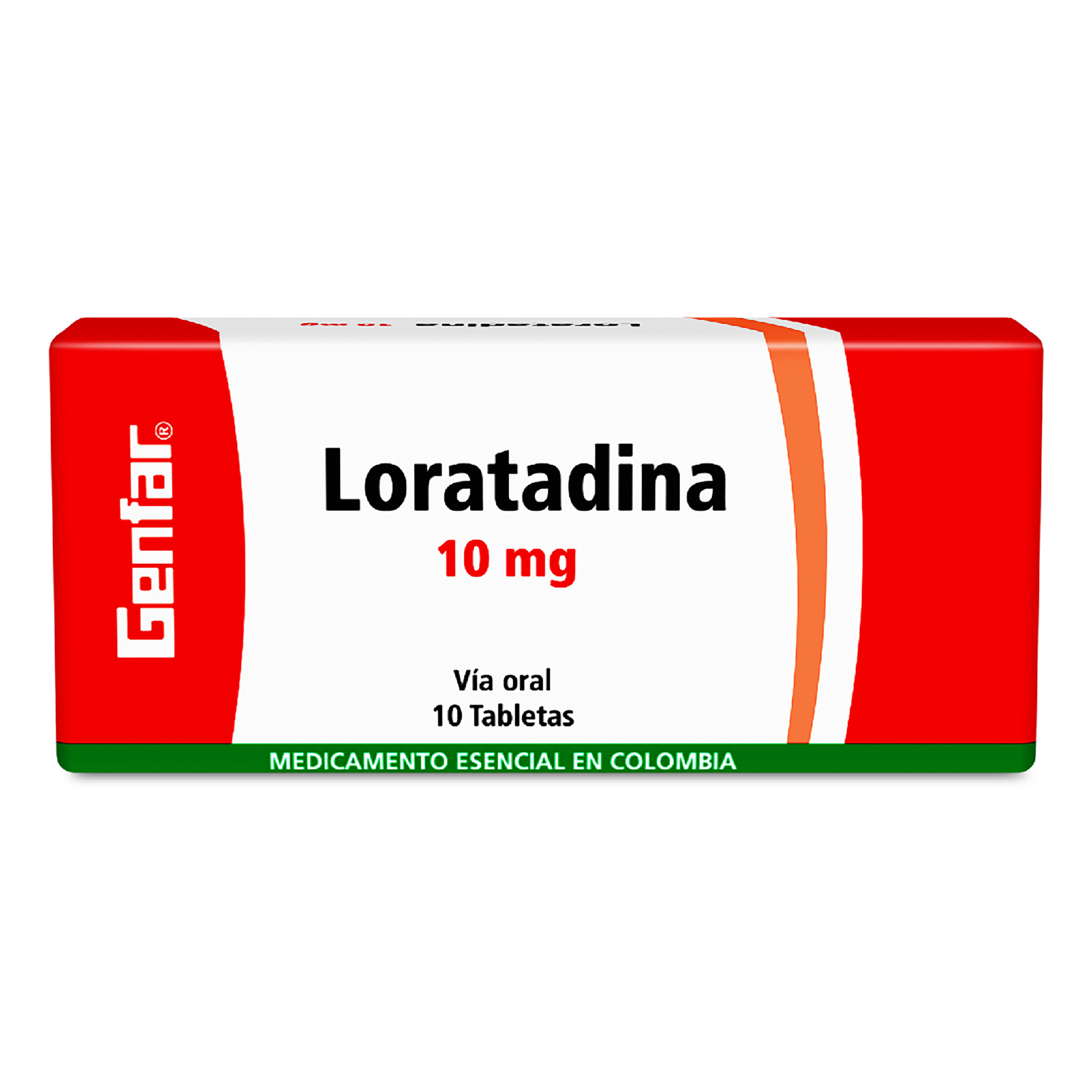 Loratadina 10 mg 10 tabletas