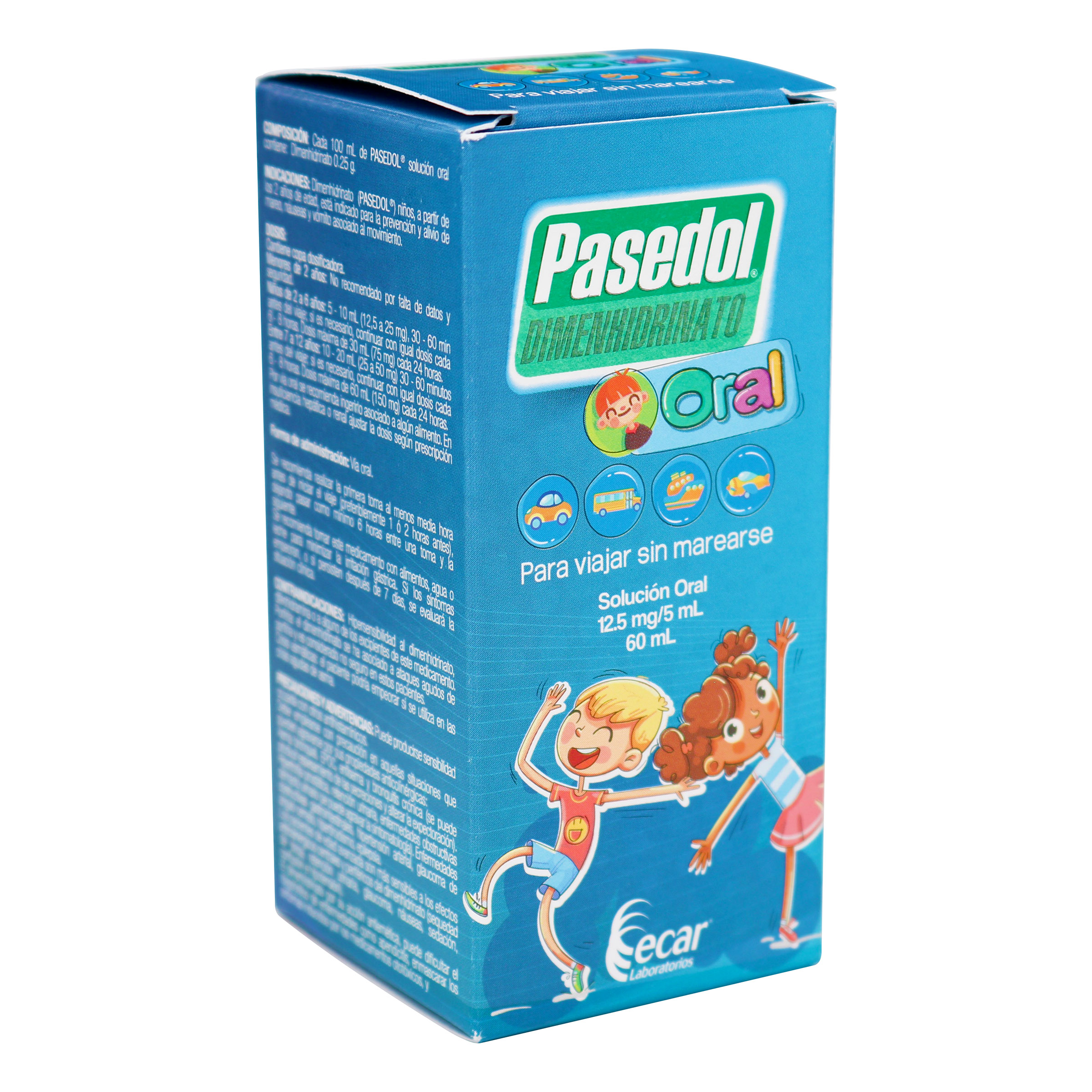 PASEDOL Solución Oral 60 ml Dimenhidrato – ECAR LTDA