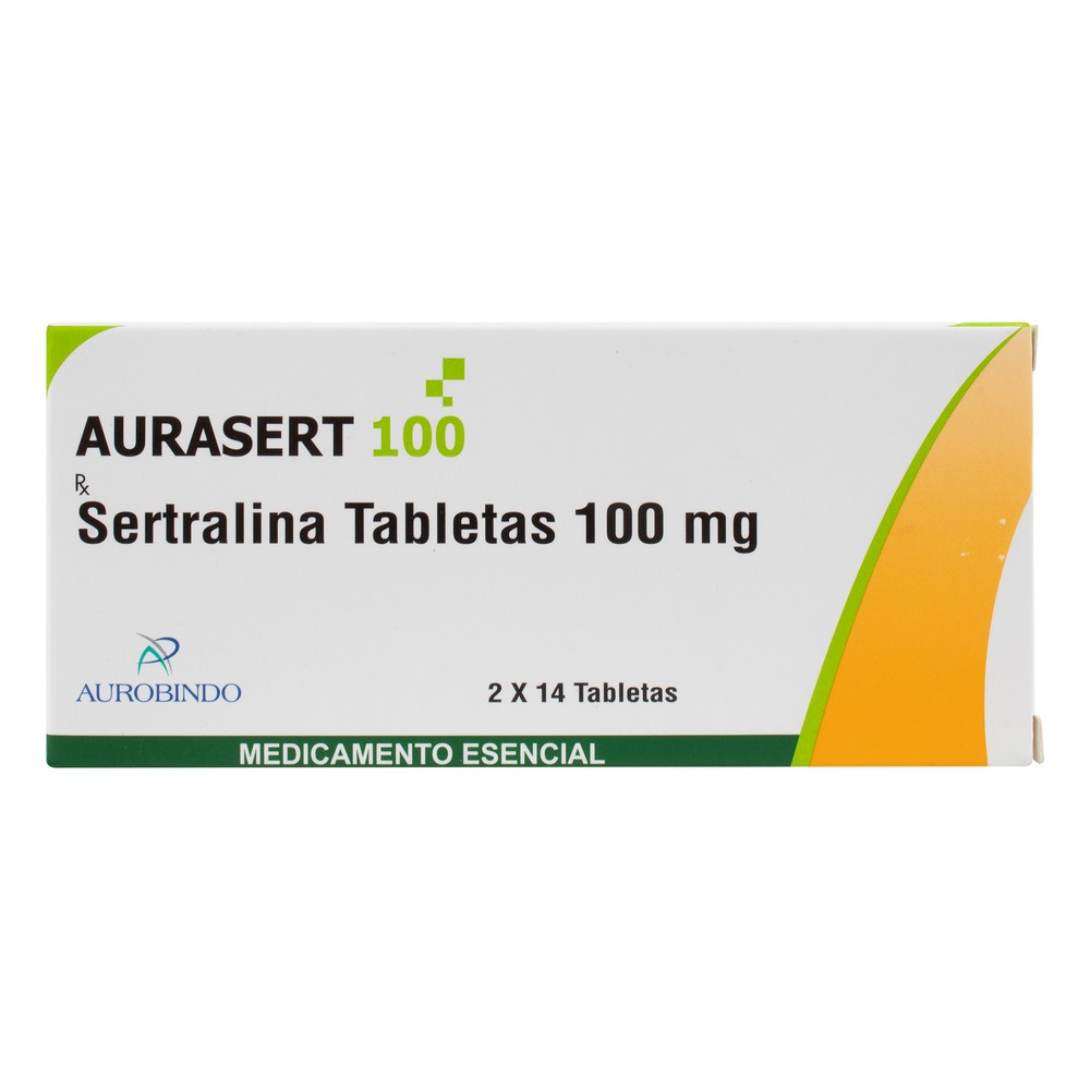 Sertralina 100 mg, 28 tabletas