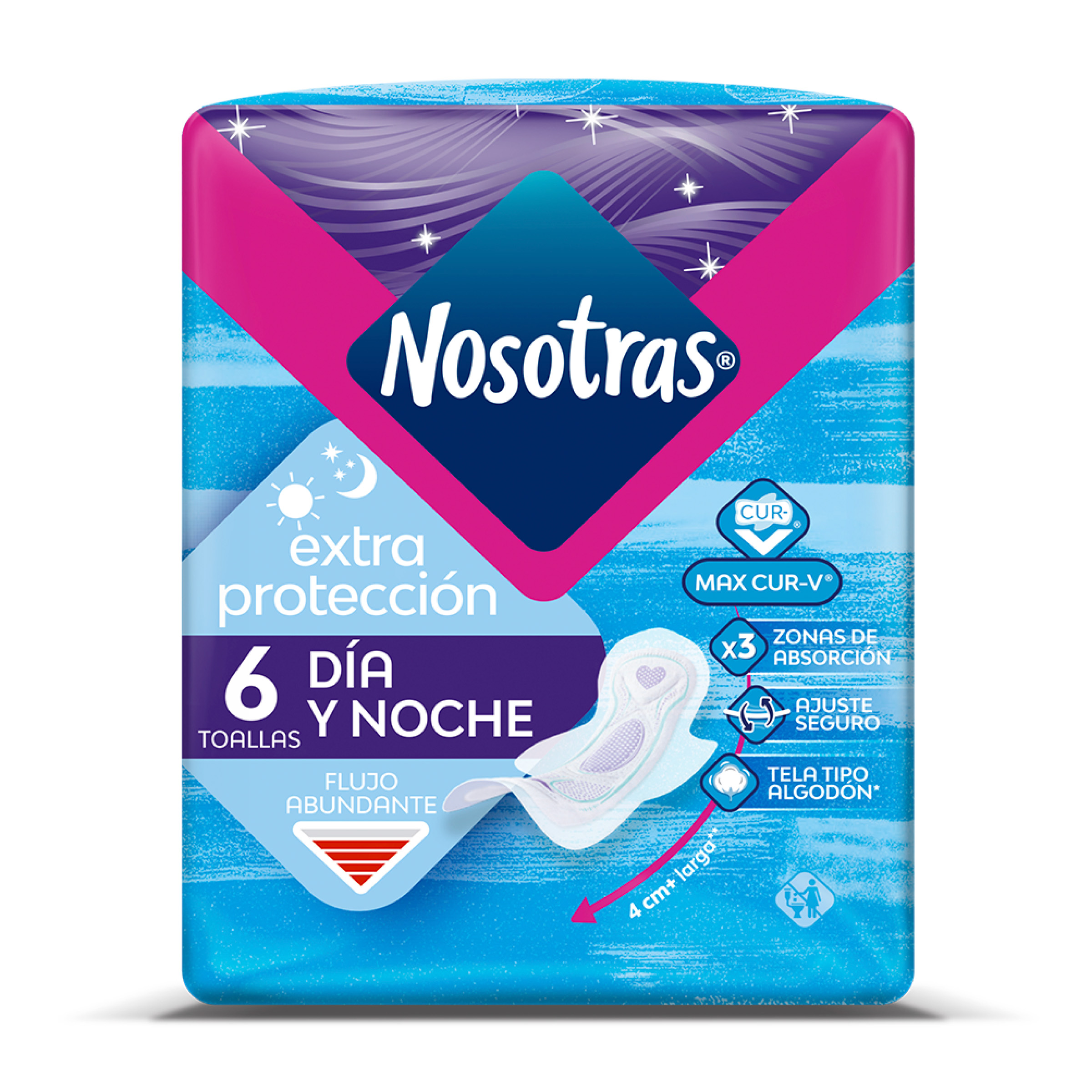 Nosotras Ext Protección Día y Noche – 6 unidades