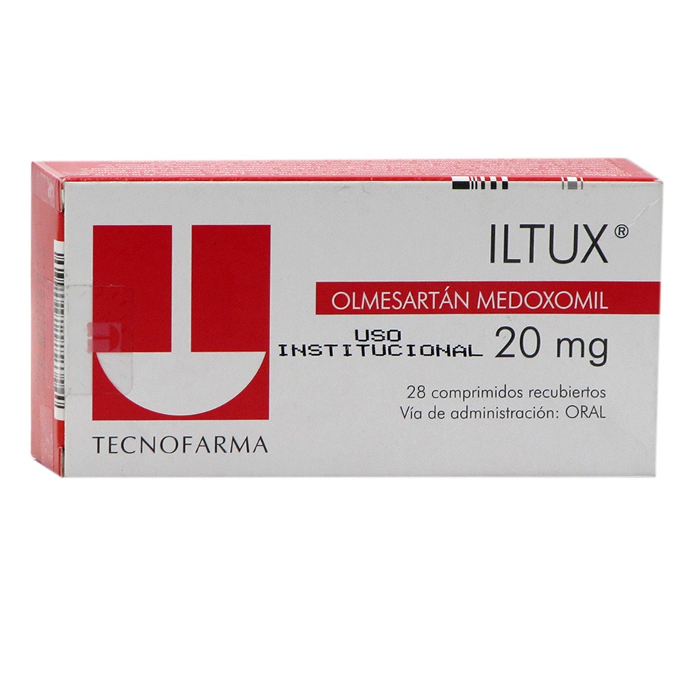Olmesartán Medoxomil 20 mg – ILTUX, 28 comprimidos