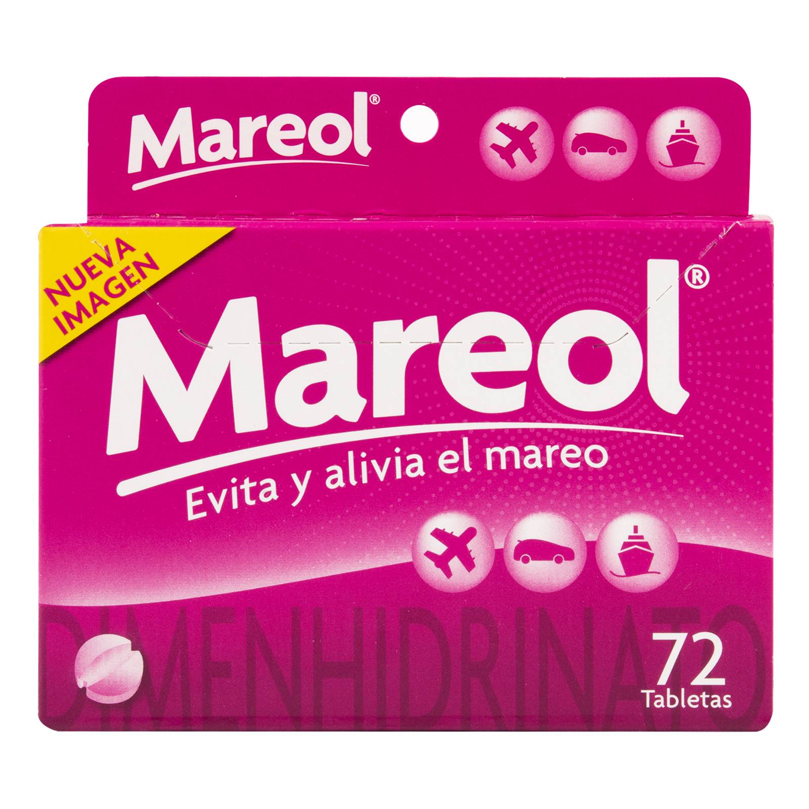 Mareol 72 tabletas – Dimenhidrinato