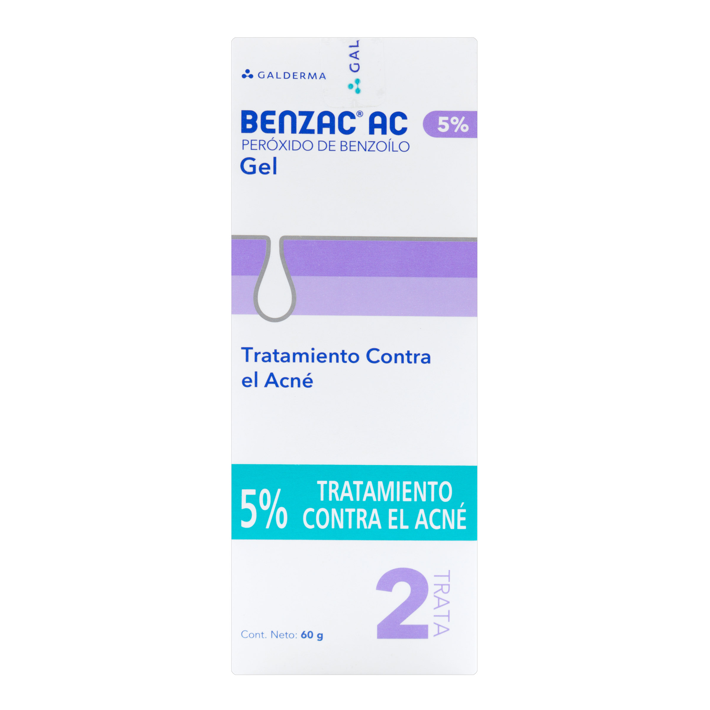 Benzac AC 5% Gel 60 g – Peróxido de Benzoilo