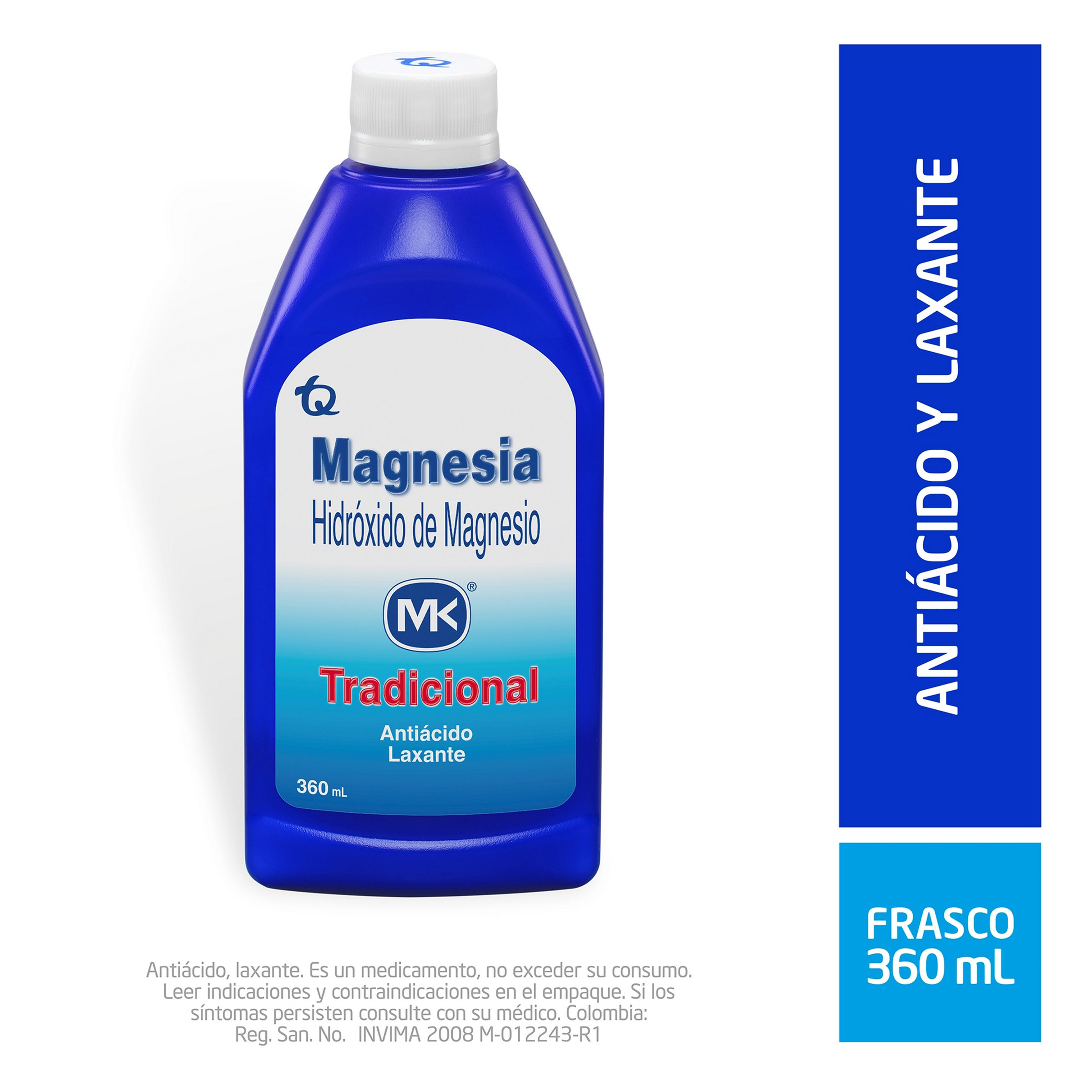 Leche de Magnesia 360 ml - TECNOQUIMICAS S.A.