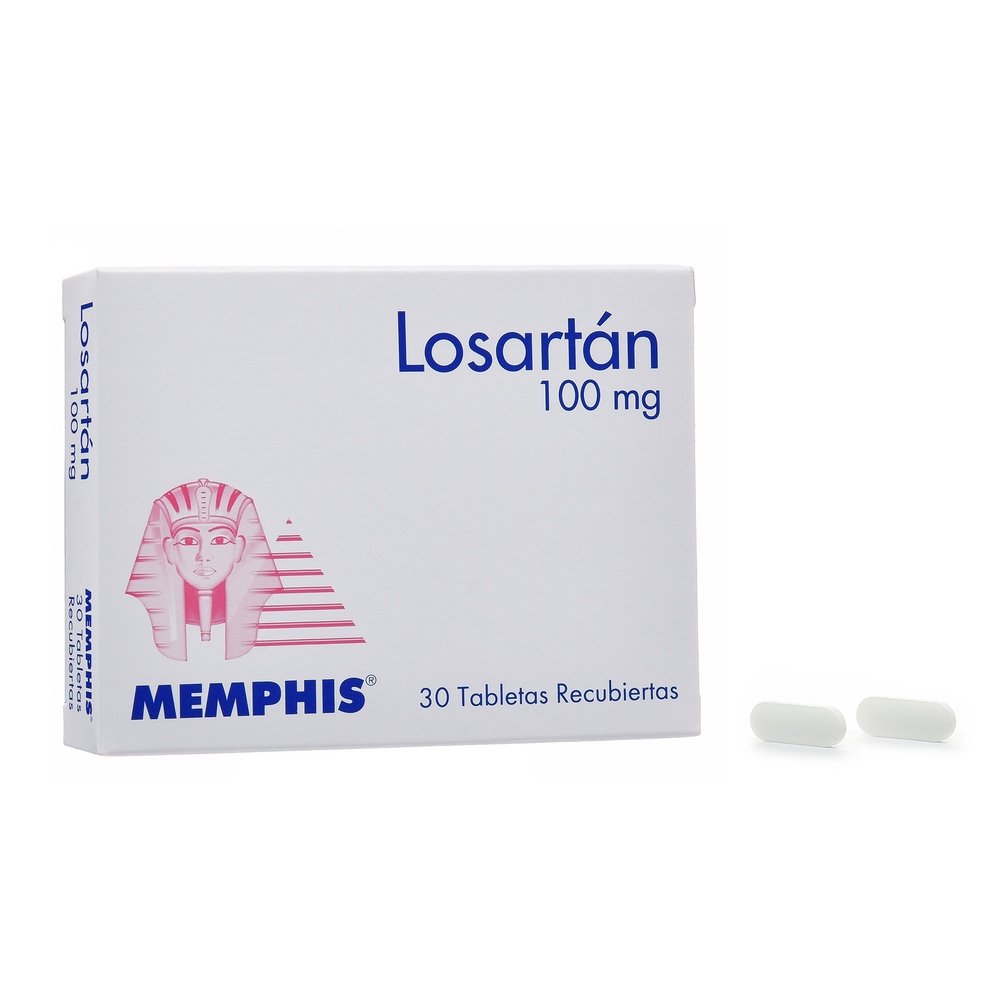 Losartán 100 mg – 30 tabletas | Memphis
