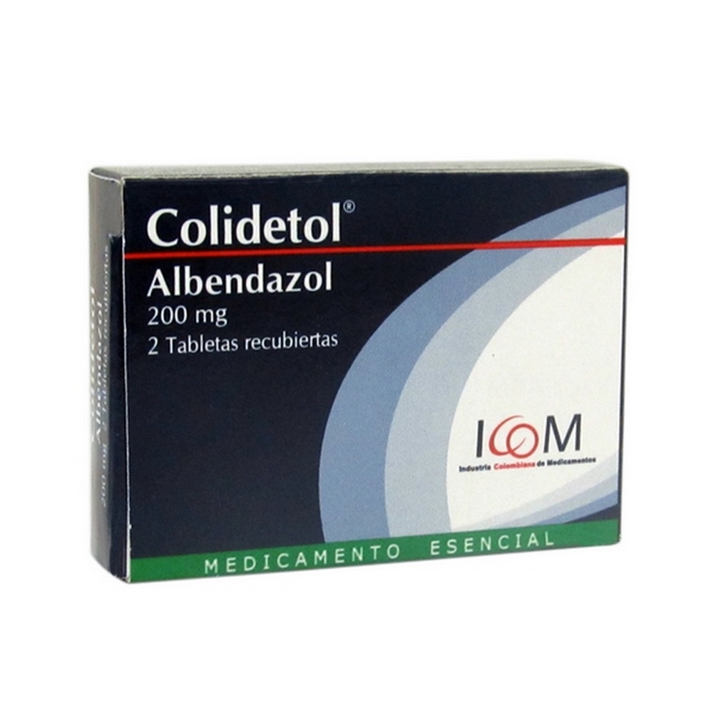 COLIDETOL 200 mg Albendazol – 2 TBS – ICOM