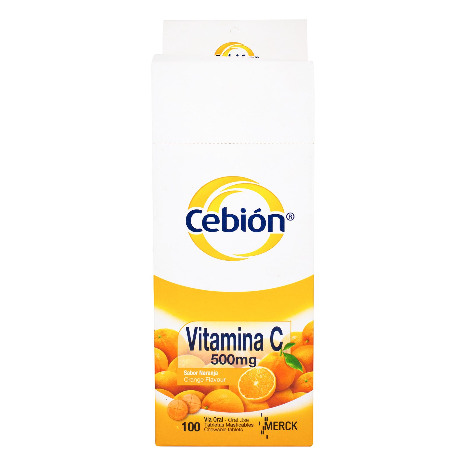 Cebion Masticable Naranja – Vitamina C, 100 tabletas