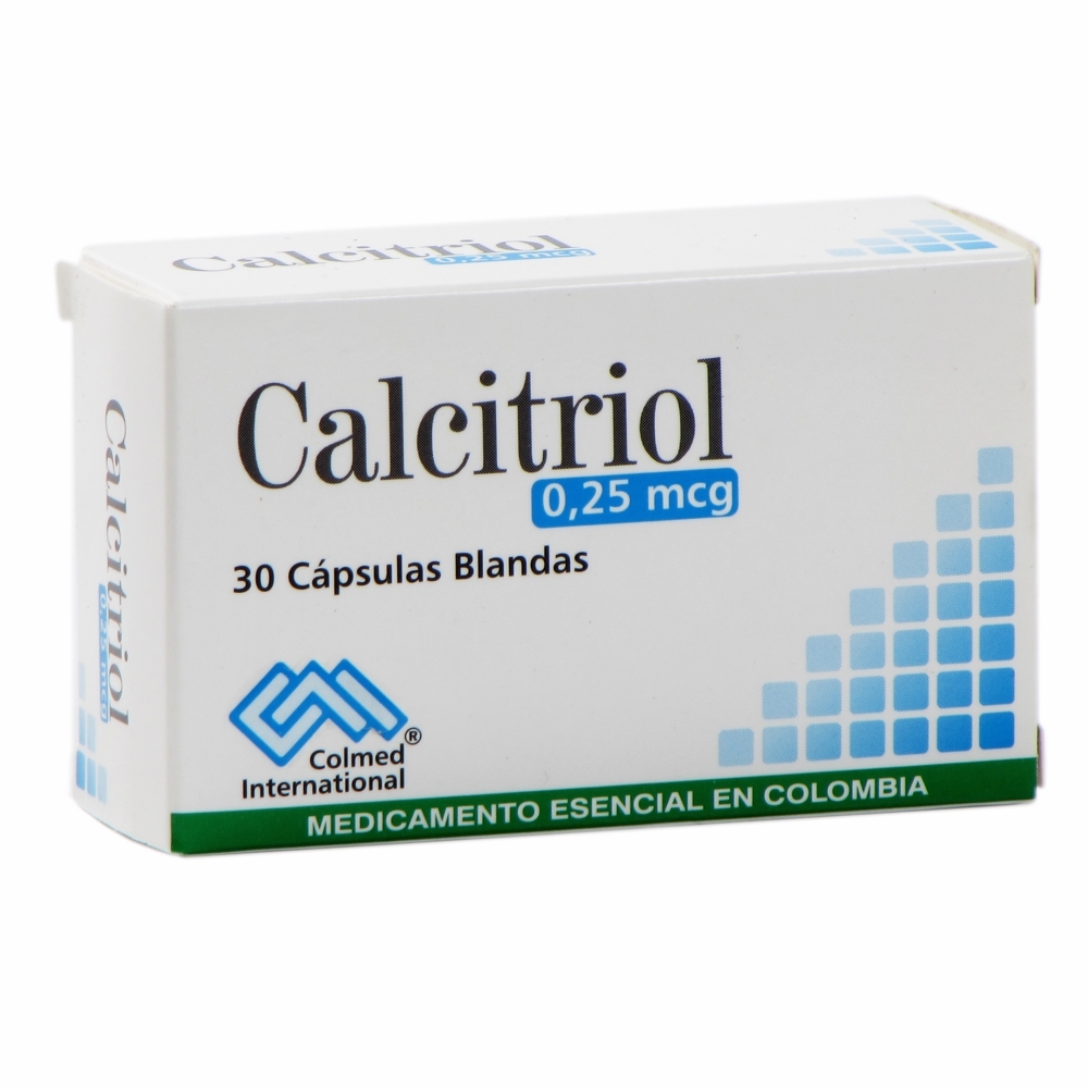 Calcitriol 0.25 mcg 30 Cápsulas