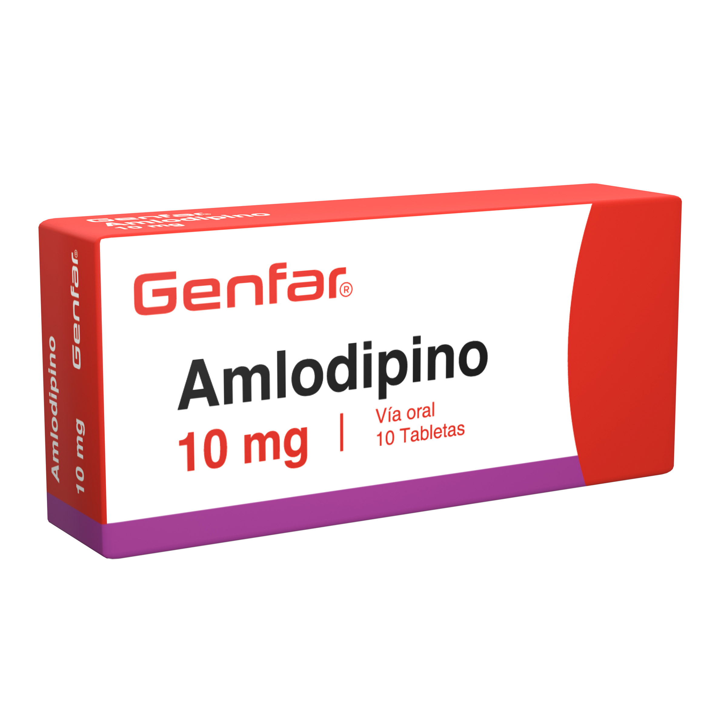 Amlodipino 10 mg – 10 tabletas GF