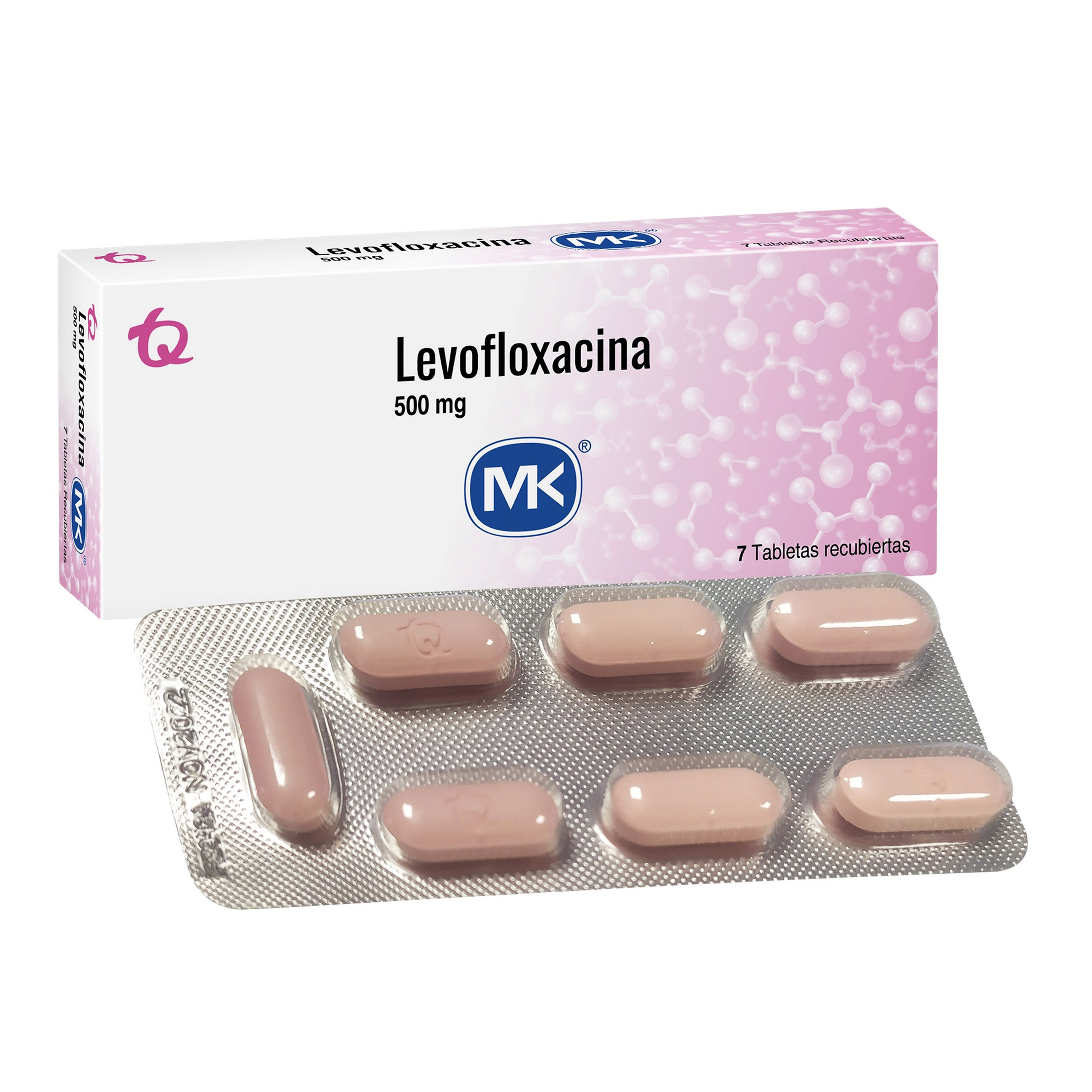 Levofloxacina 500 mg, 7 tabletas – MK