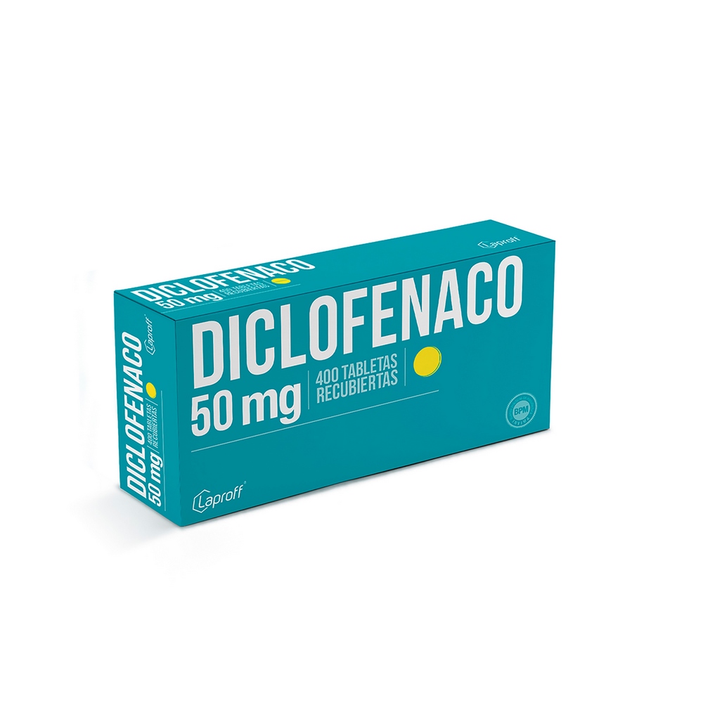 Diclofenaco 50 mg, 400 tabletas – Laproff
