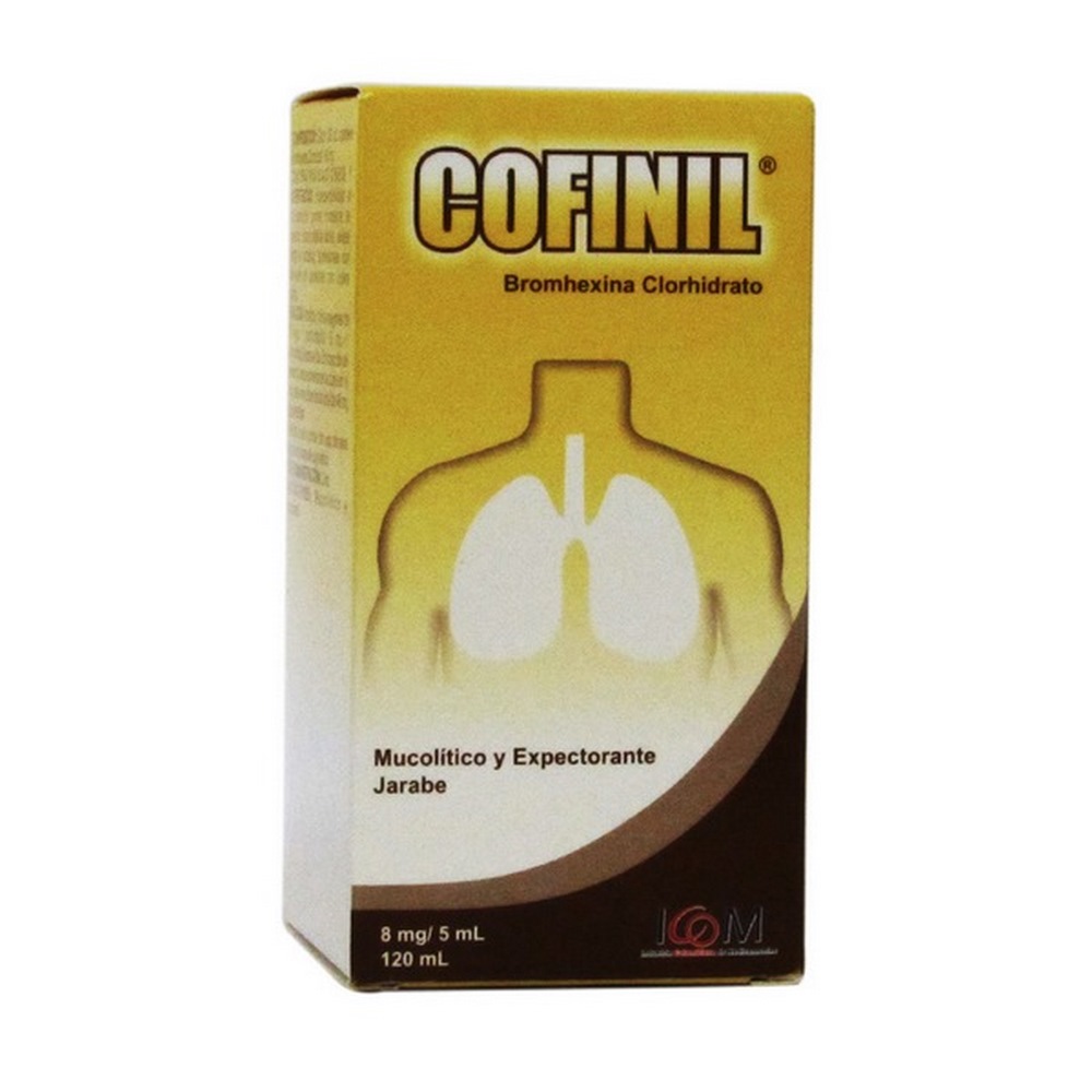 Cofinil Bromhexina 8 mg - Jarabe 120 ml