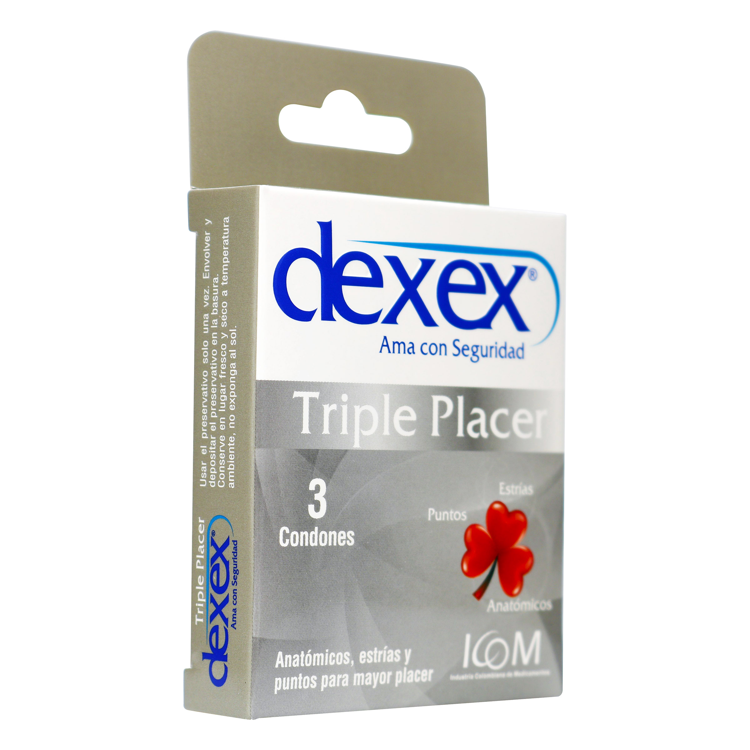 Preservativos ICOM DEXEX Triple Placer – Pack 3