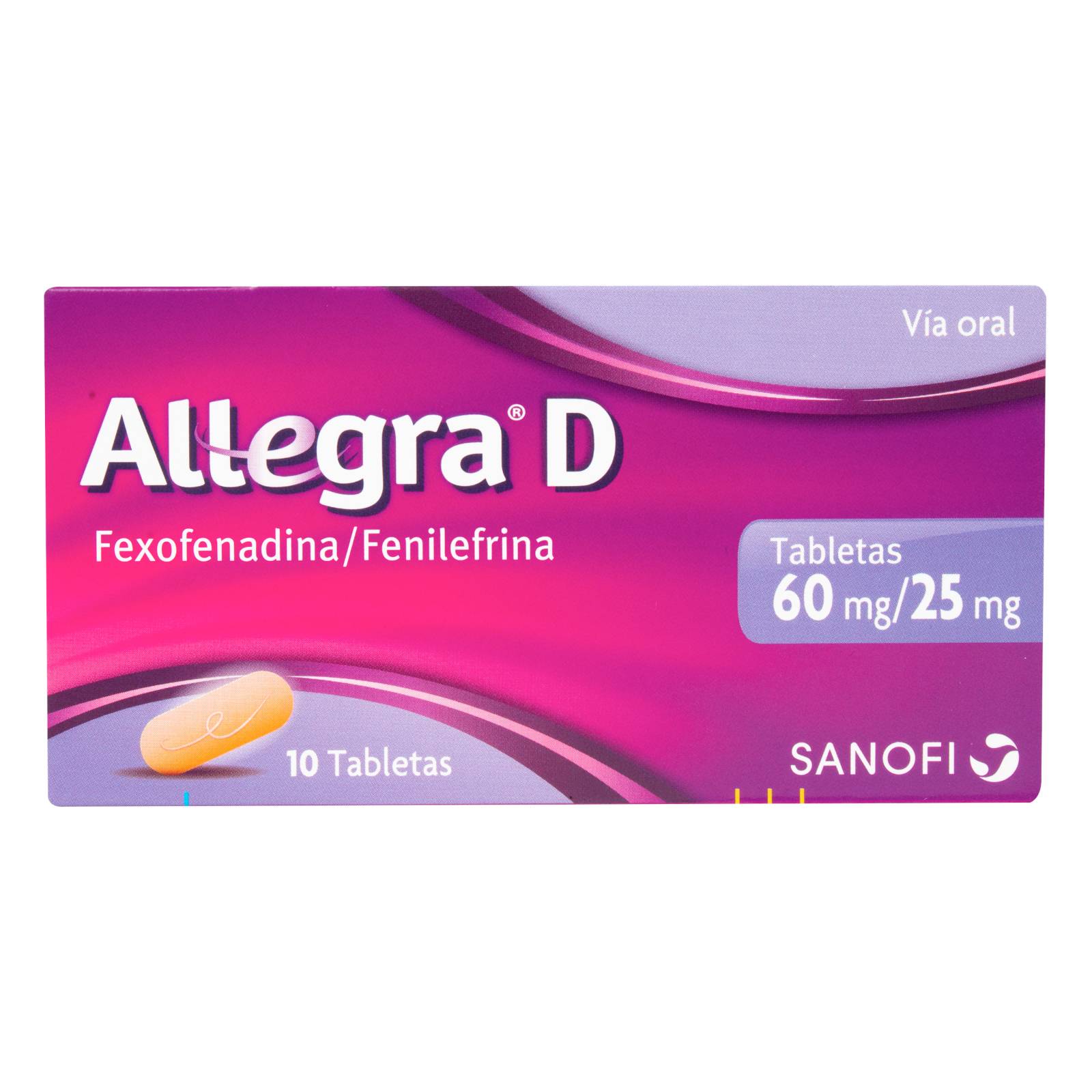 Allegra D 60 mg/25 mg – 10 tabletas