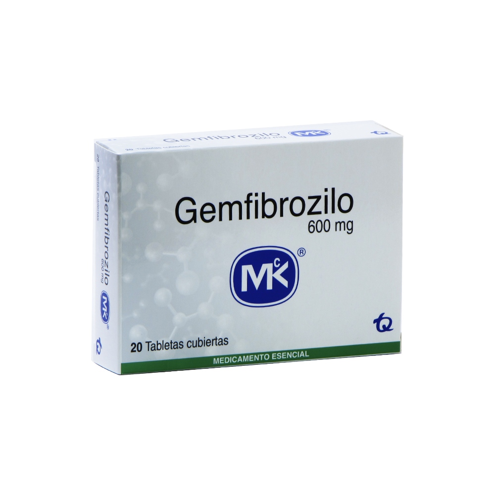 Gemfibrozilo 600 mg – 20 tabletas TECNOQUIMICAS