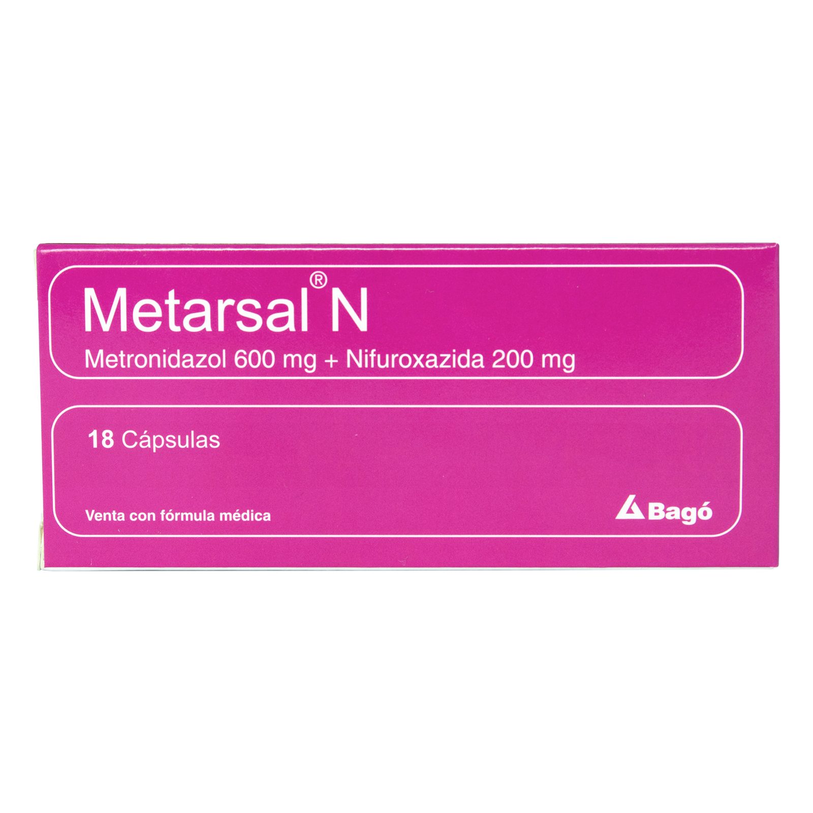 Metarsal N – 18 cápsulas (Metronidazol y Nifuroxazida)
