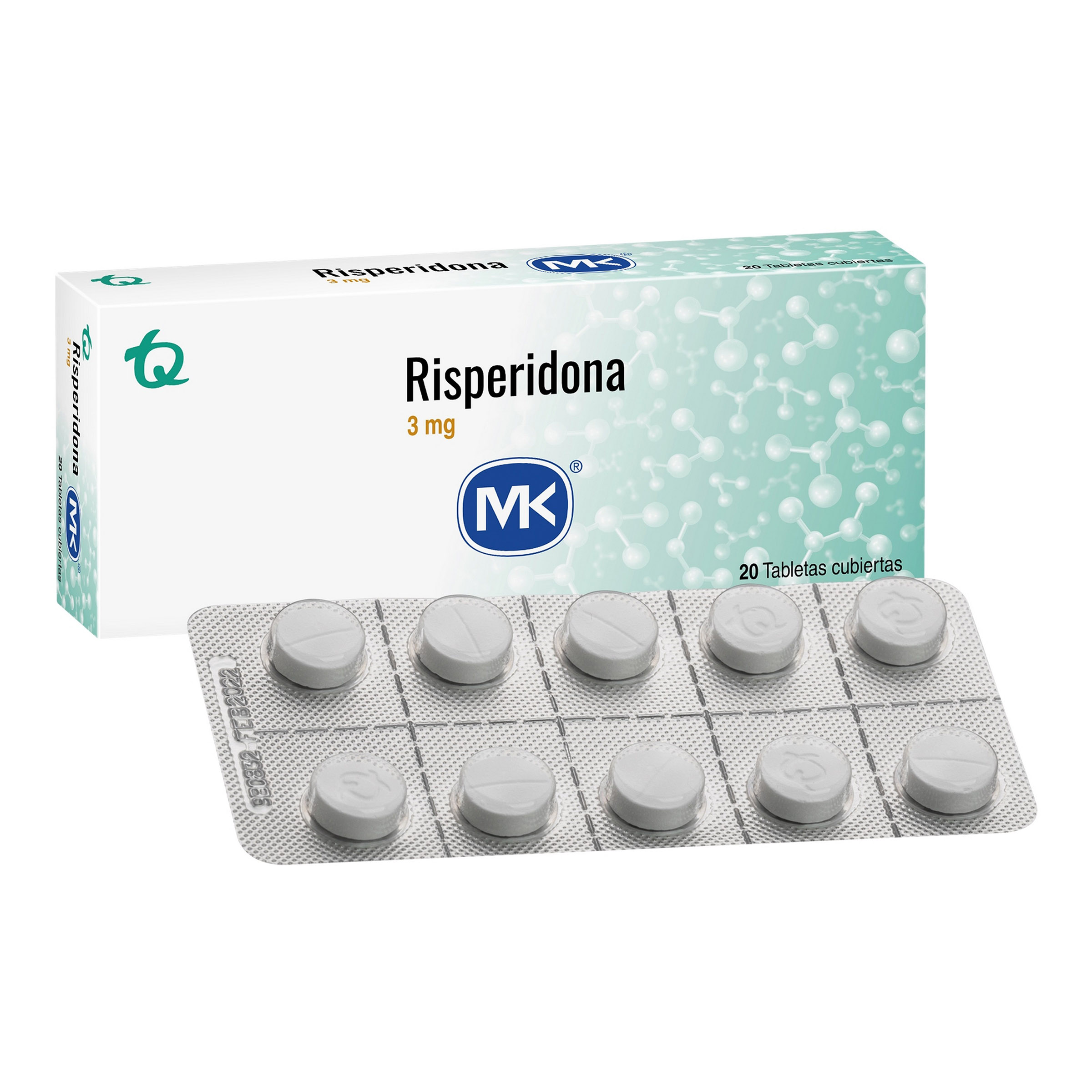 Risperidona 3 mg – 20 tabletas
