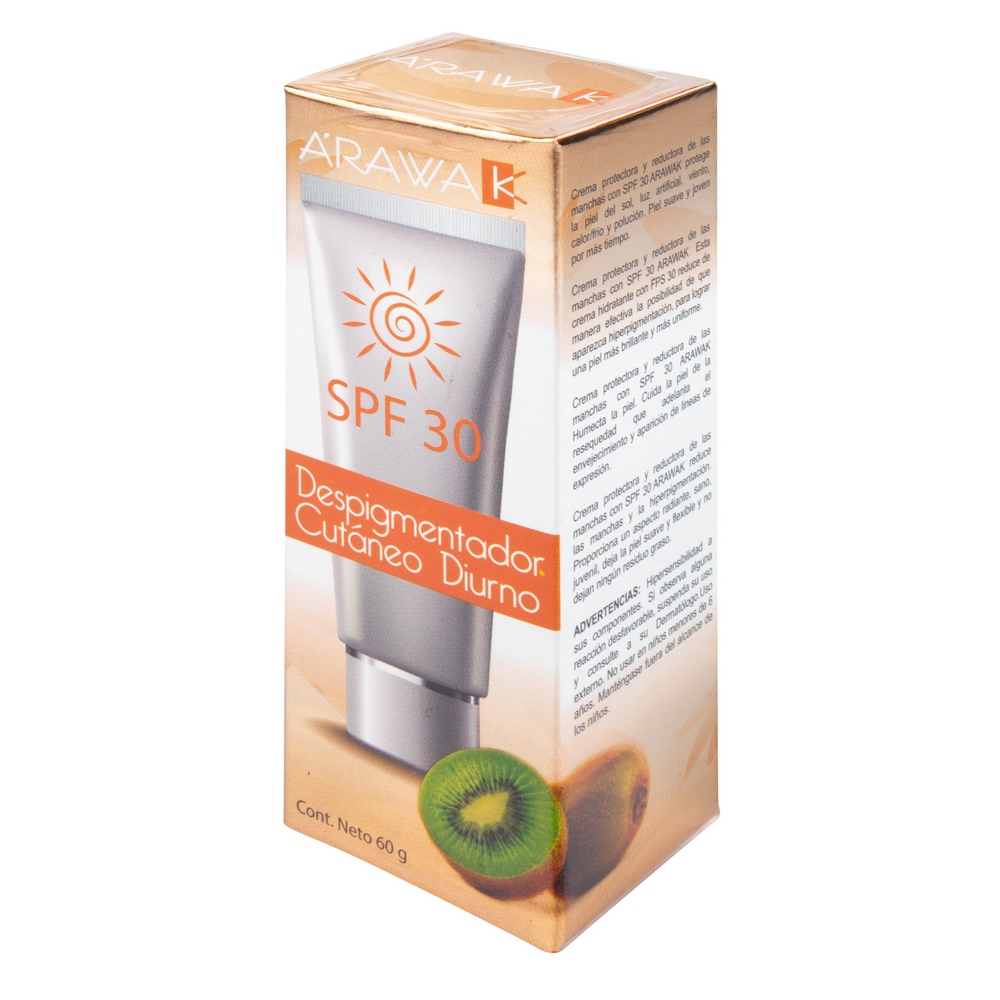Crema despigmentante cutánea FPS 30 - 60 g (Arawak)
