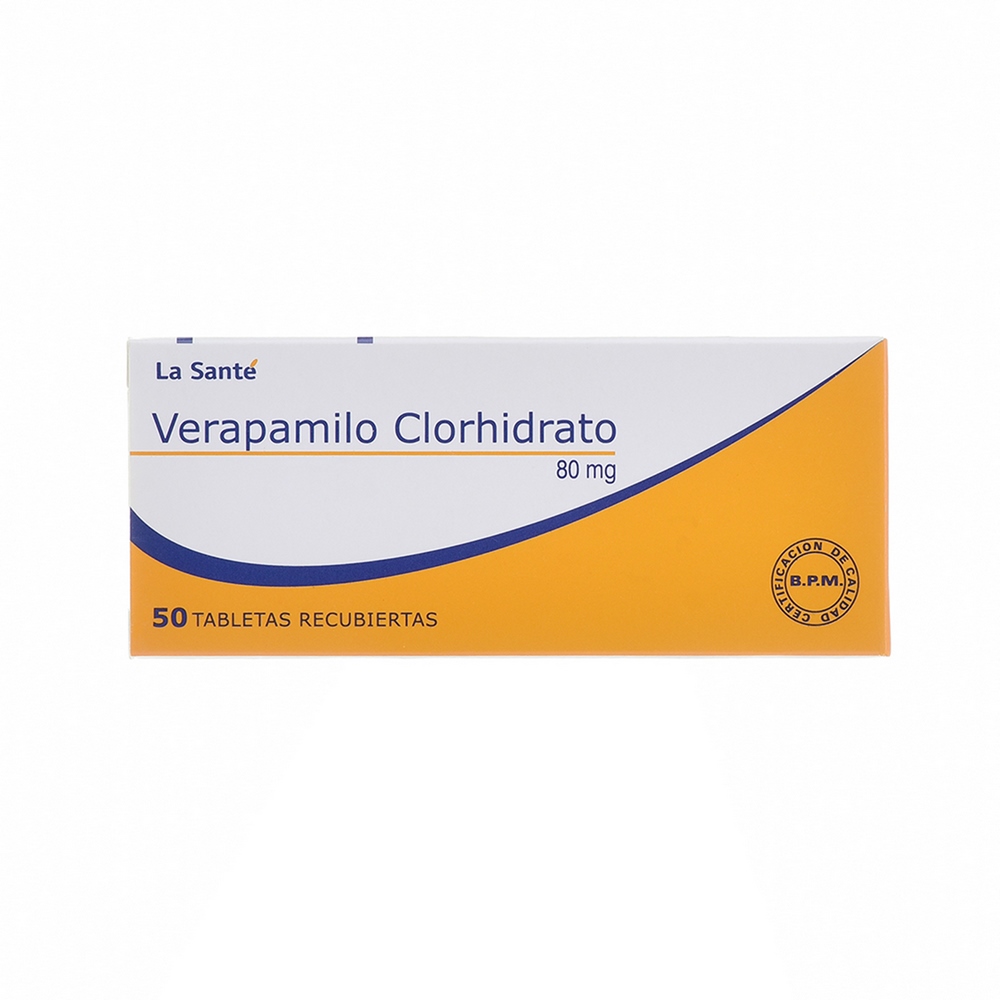 Verapamilo 80 mg – 50 tabletas | La Santé