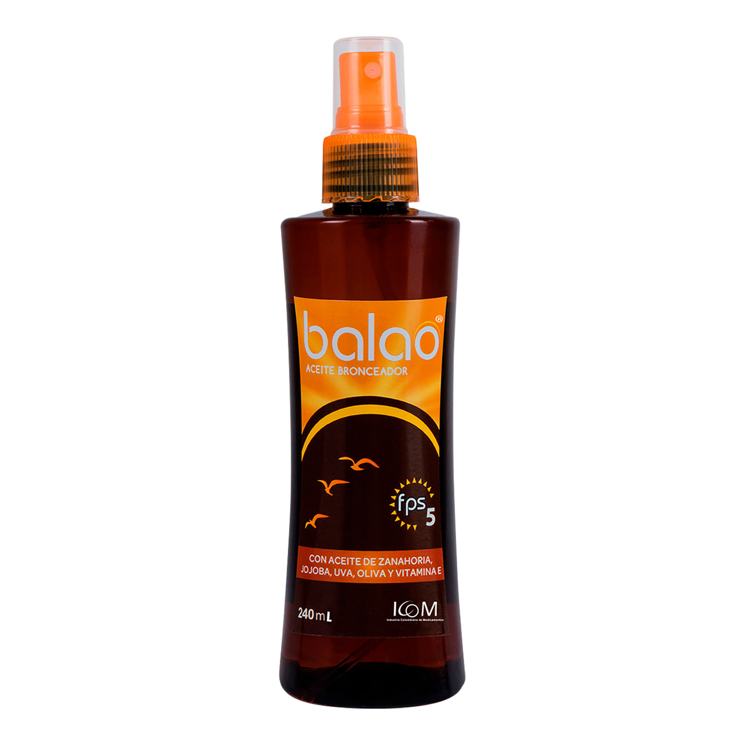 ICOM Aceite Bronceador SPF 5 Spray 240 ml
