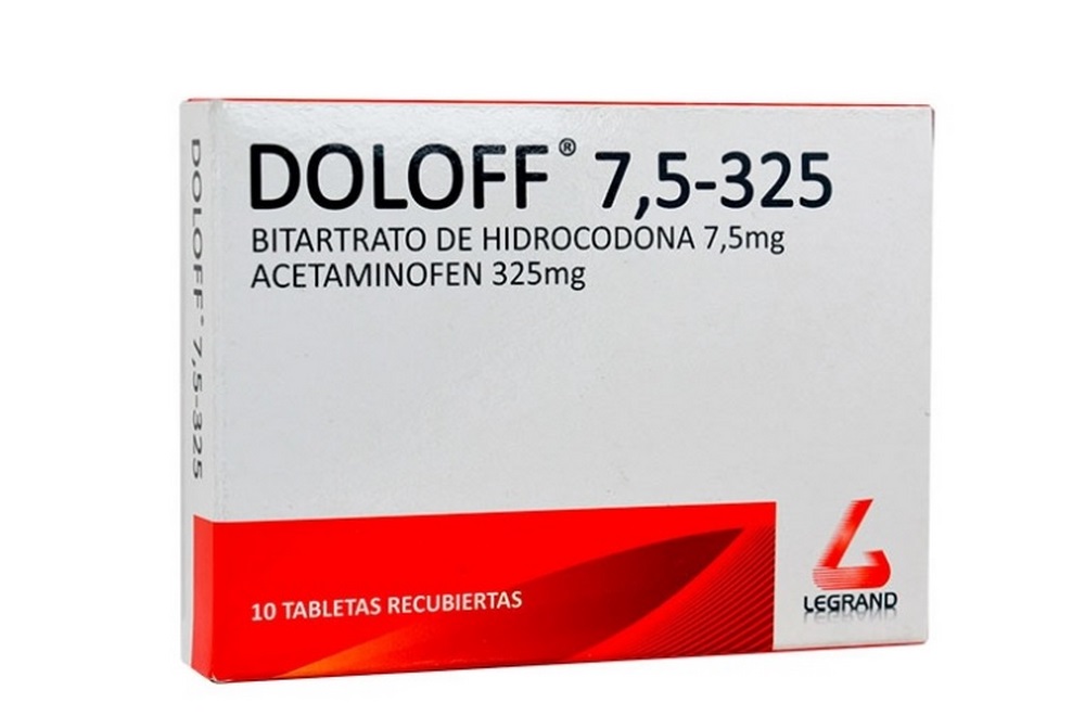 Doloff 7.5-325 mg – Tabletas (Hidrocodona/Acetaminofén)